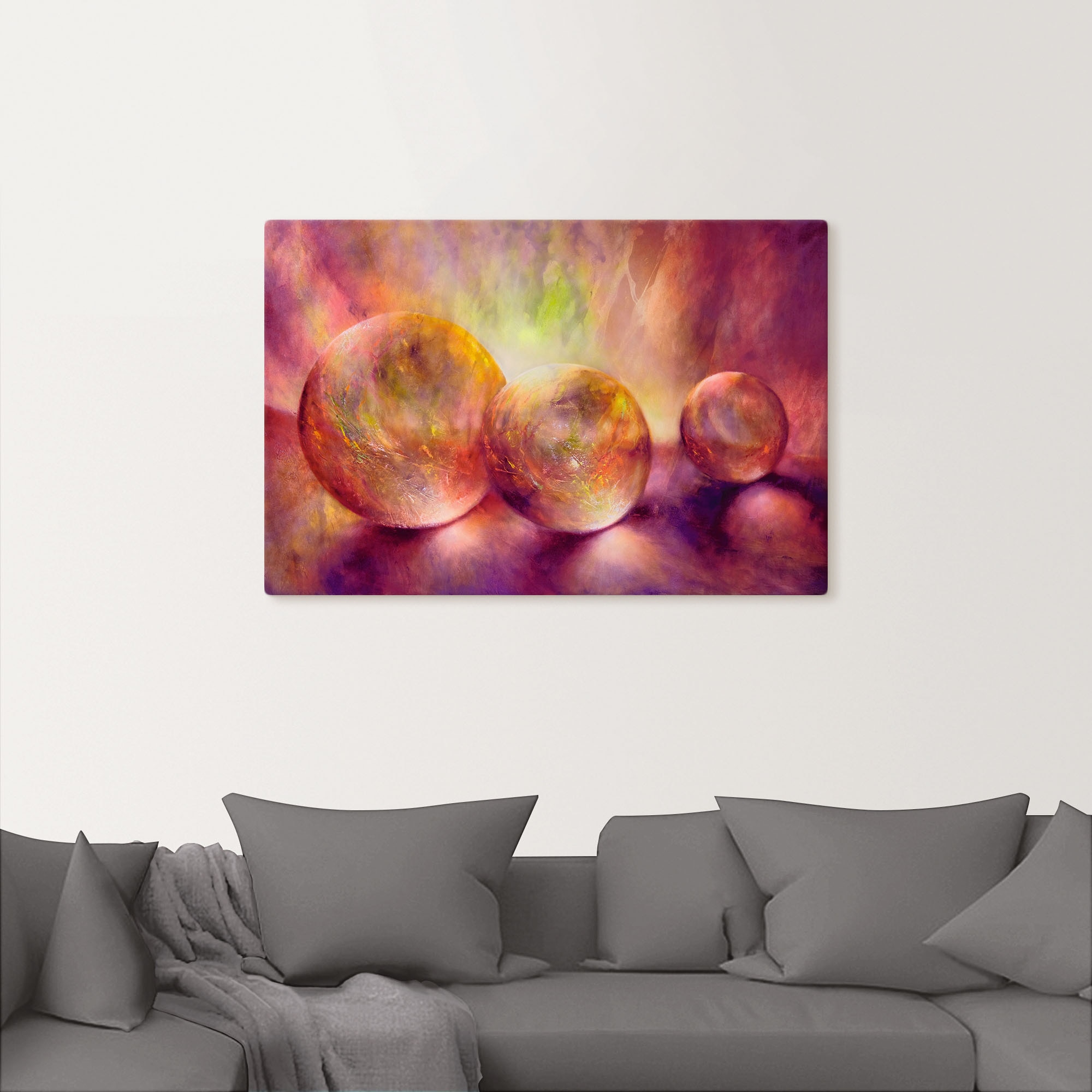 Artland Wandbild »Purpures Licht«, Muster, (1 St.), als Alubild, Outdoorbil günstig online kaufen