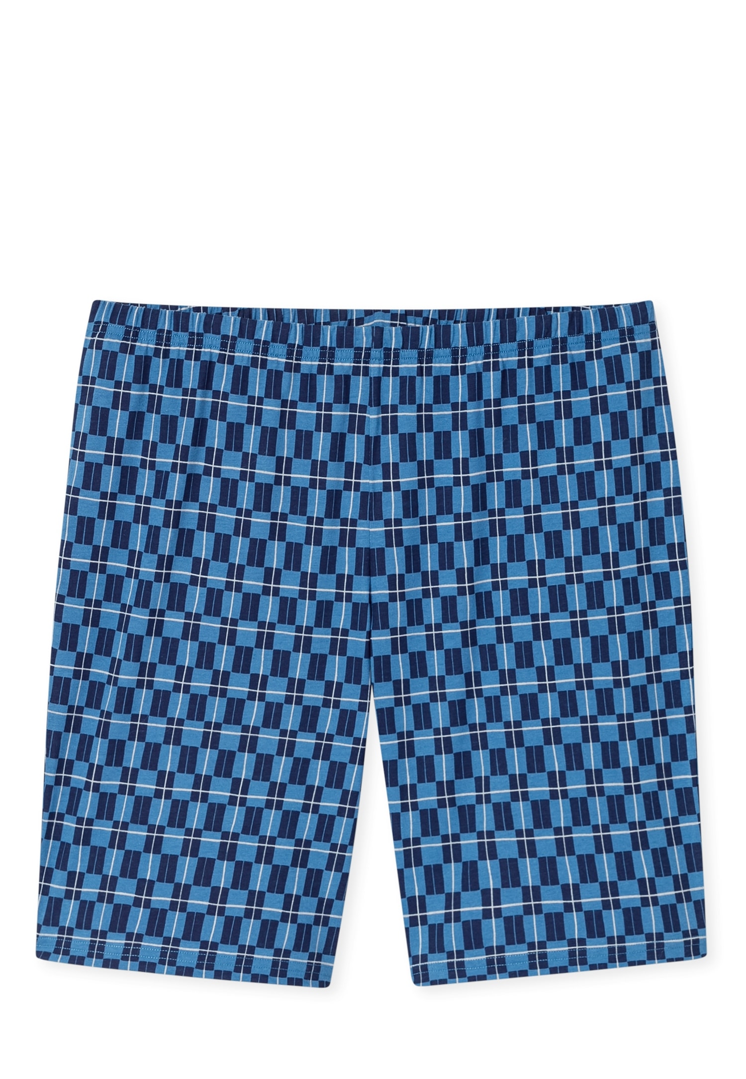 Schiesser Shorty »Casual Essentials« 2 Stk. tlg., mit unifarbenem Oberteil und gemusterter Hose