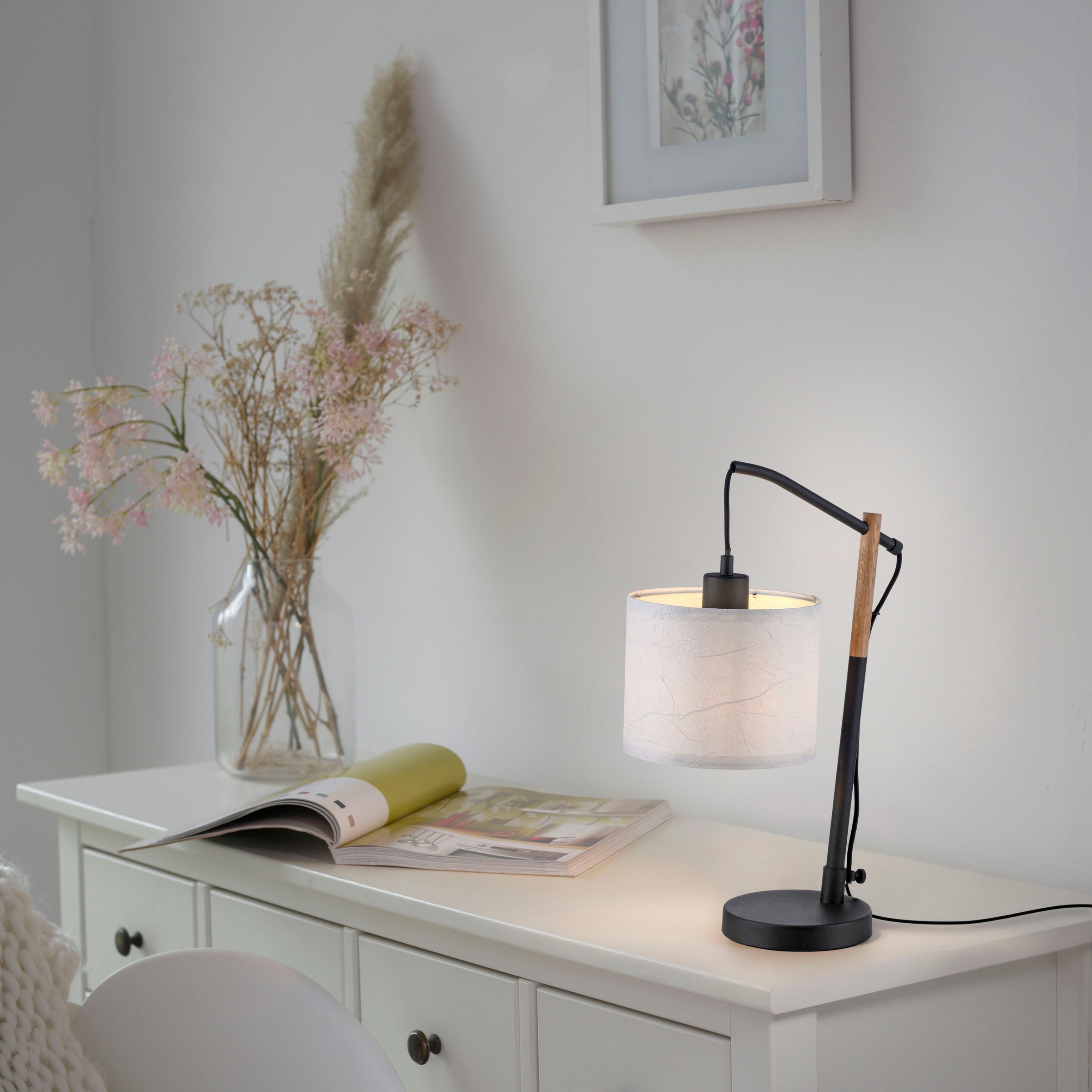 JUST LIGHT Tischleuchte »GREEN SOFI«, 1 flammig, Leuchtmittel E27   ohne Le günstig online kaufen