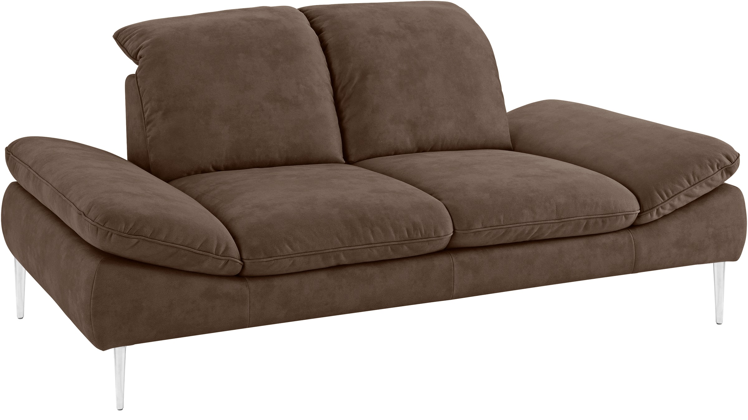 W.SCHILLIG 2-Sitzer »enjoy&MORE«, mit Sitztiefenverstellung, Füße silber matt, Breite 202 cm