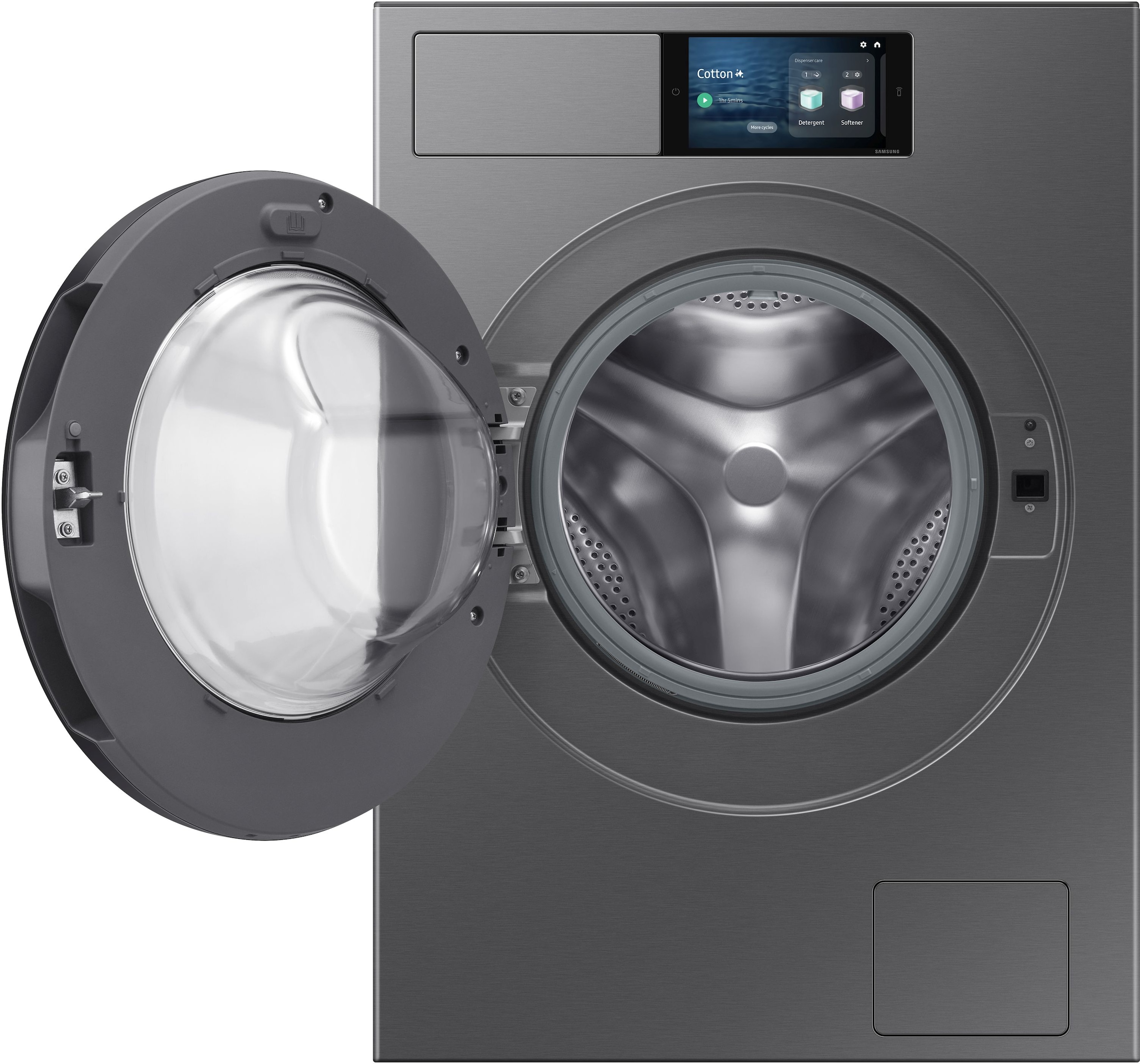 Samsung Waschmaschine »WF90F09C4S«, 9 kg, 1400 U/min, AI Wash mit automatischer Waschmitteldosierung