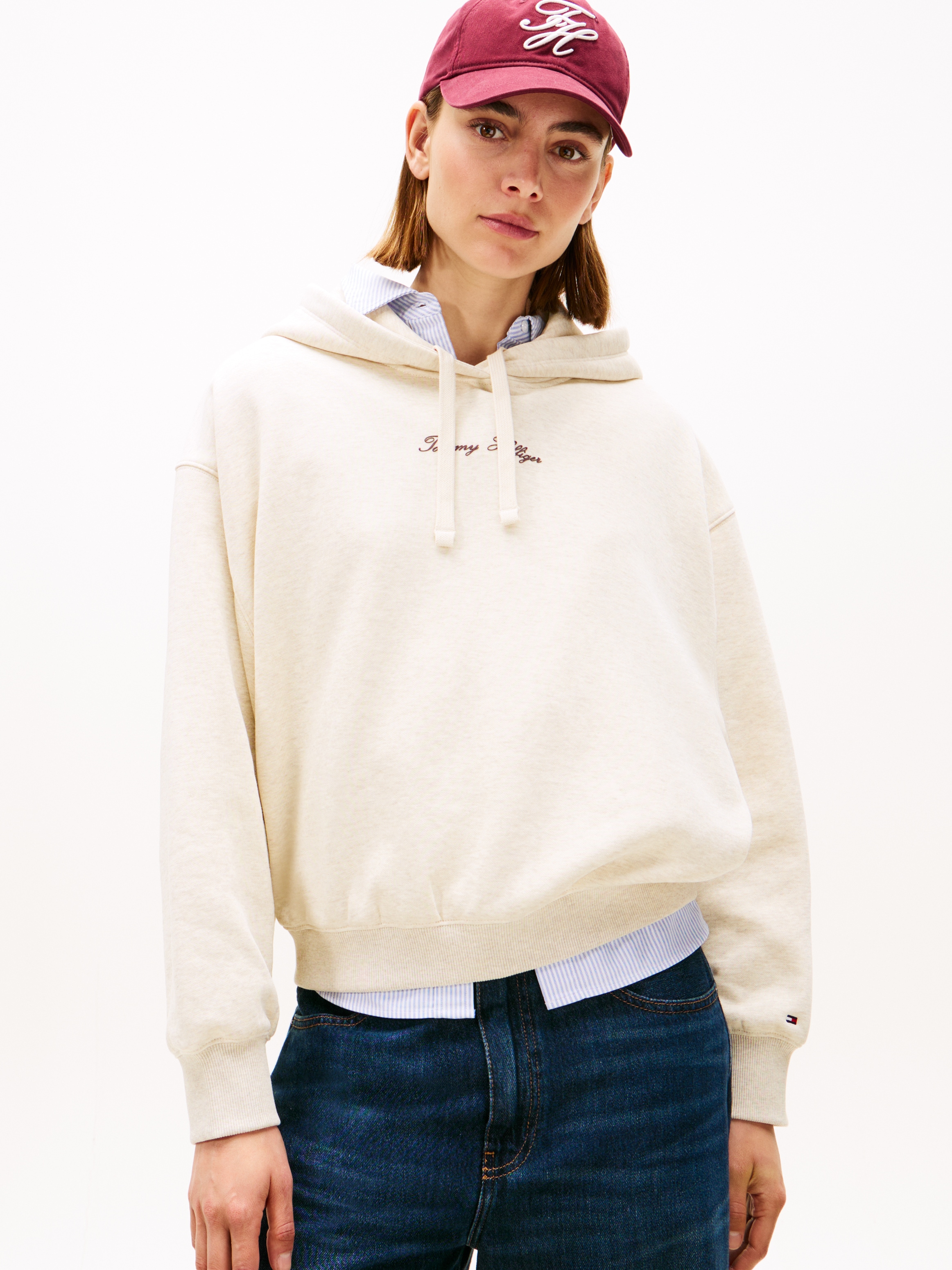 Tommy Hilfiger Kapuzensweatshirt »CLASSIC SCRIPT FLEECE HOODIE«