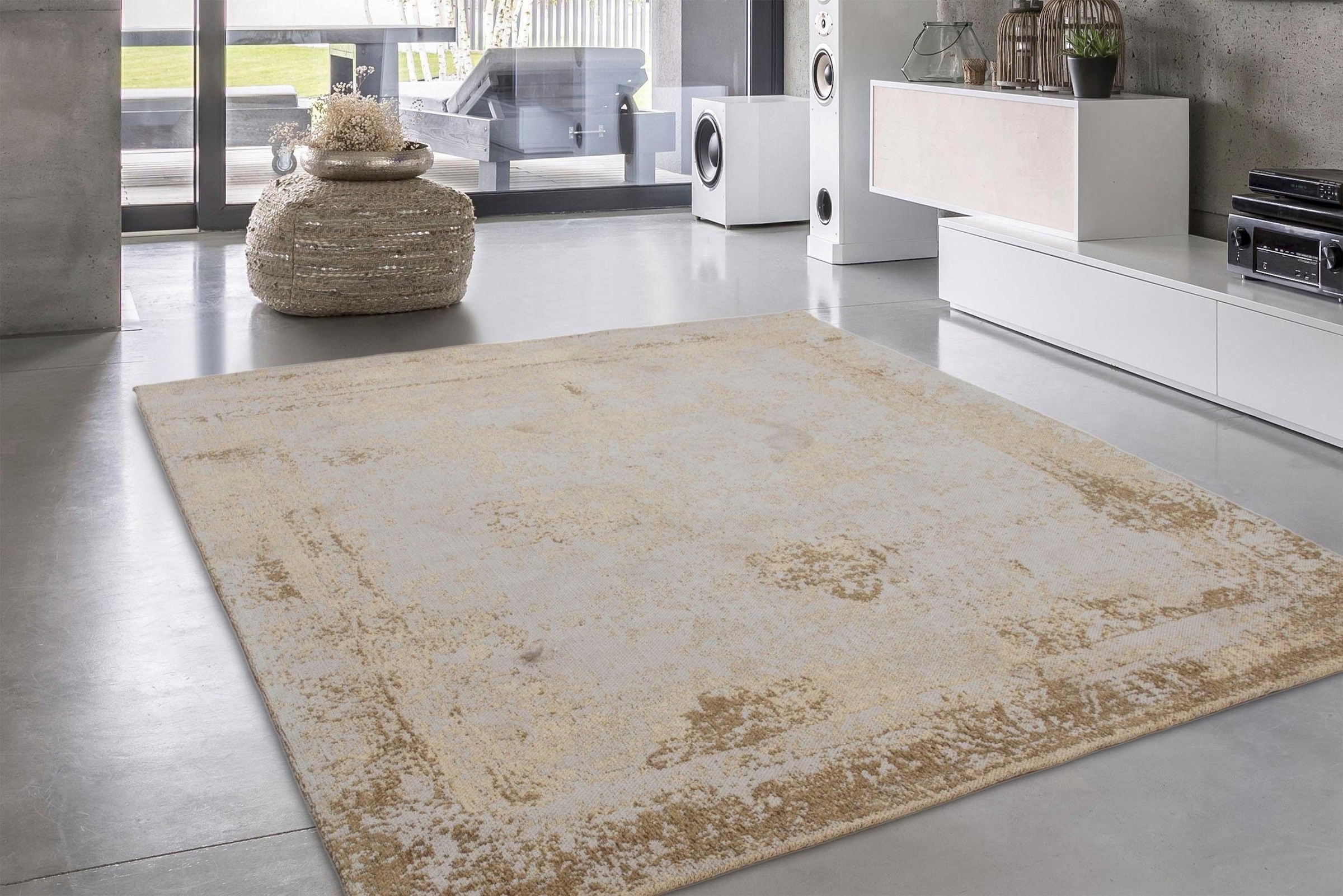 calo-deluxe Teppich »Hector 285«, rechteckig, 10 mm Höhe, Vintage Design, Wohnzimmer