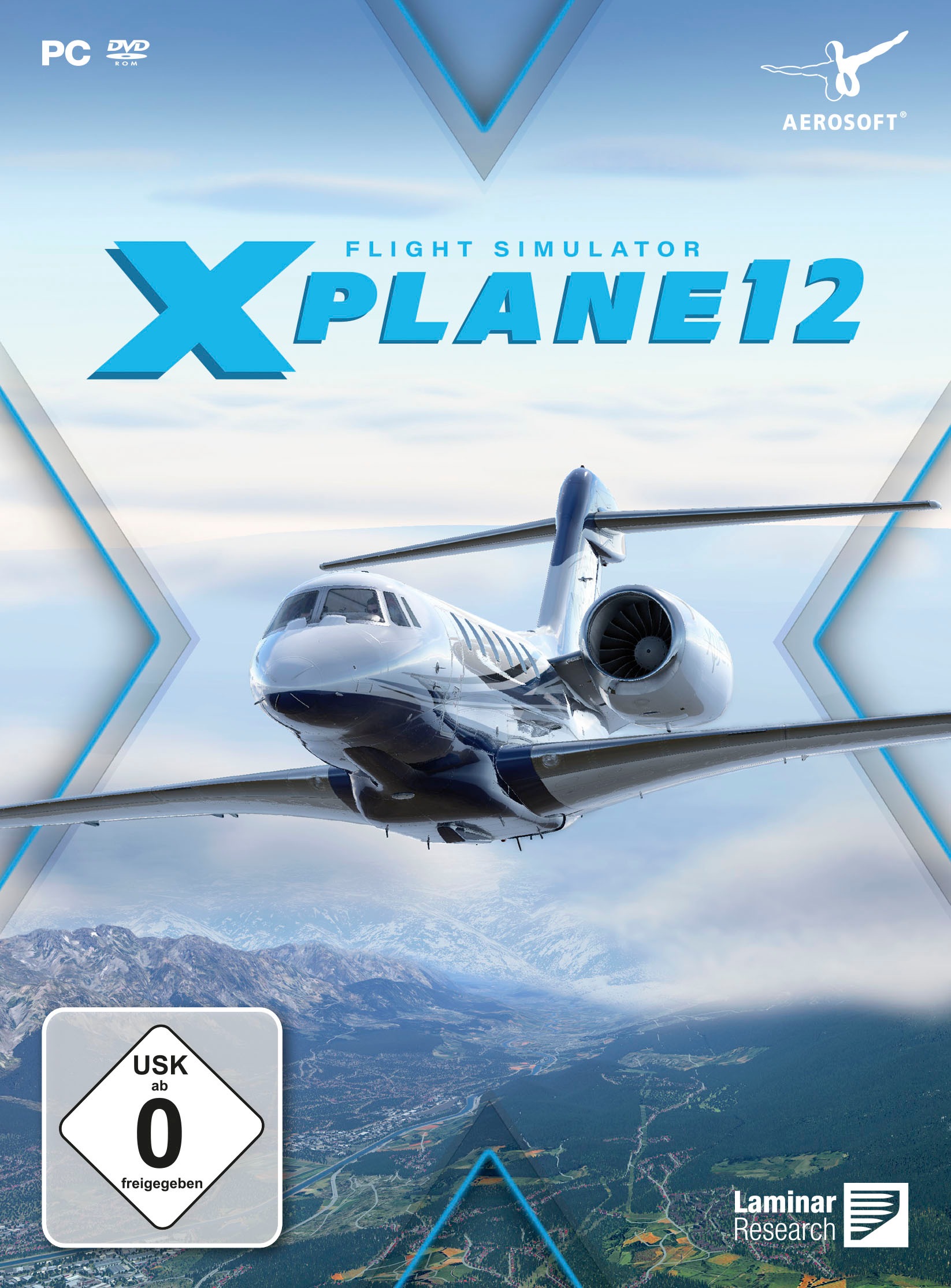 AEROSOFT Spielesoftware »XPlane 12 - [PC]« PC (ohne Farbbezeichnung) Flughäfen X-Plane 12 enthält detaillierte 3-D-Szenerien für mehr als 17.000...