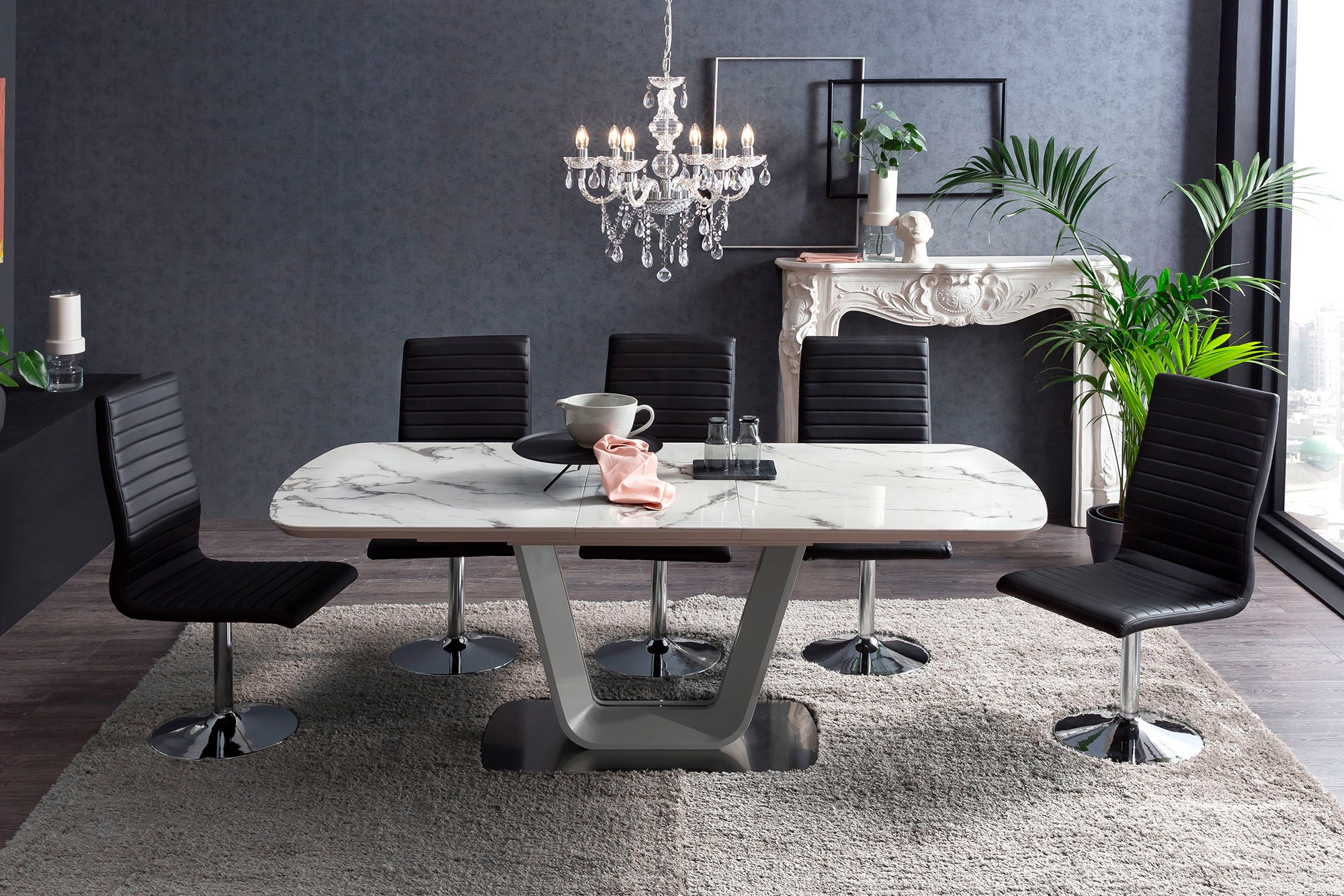 SalesFever Esszimmerstuhl »Komfortabler Armlehnstuhl zum Relaxen« (Set) 4 S günstig online kaufen