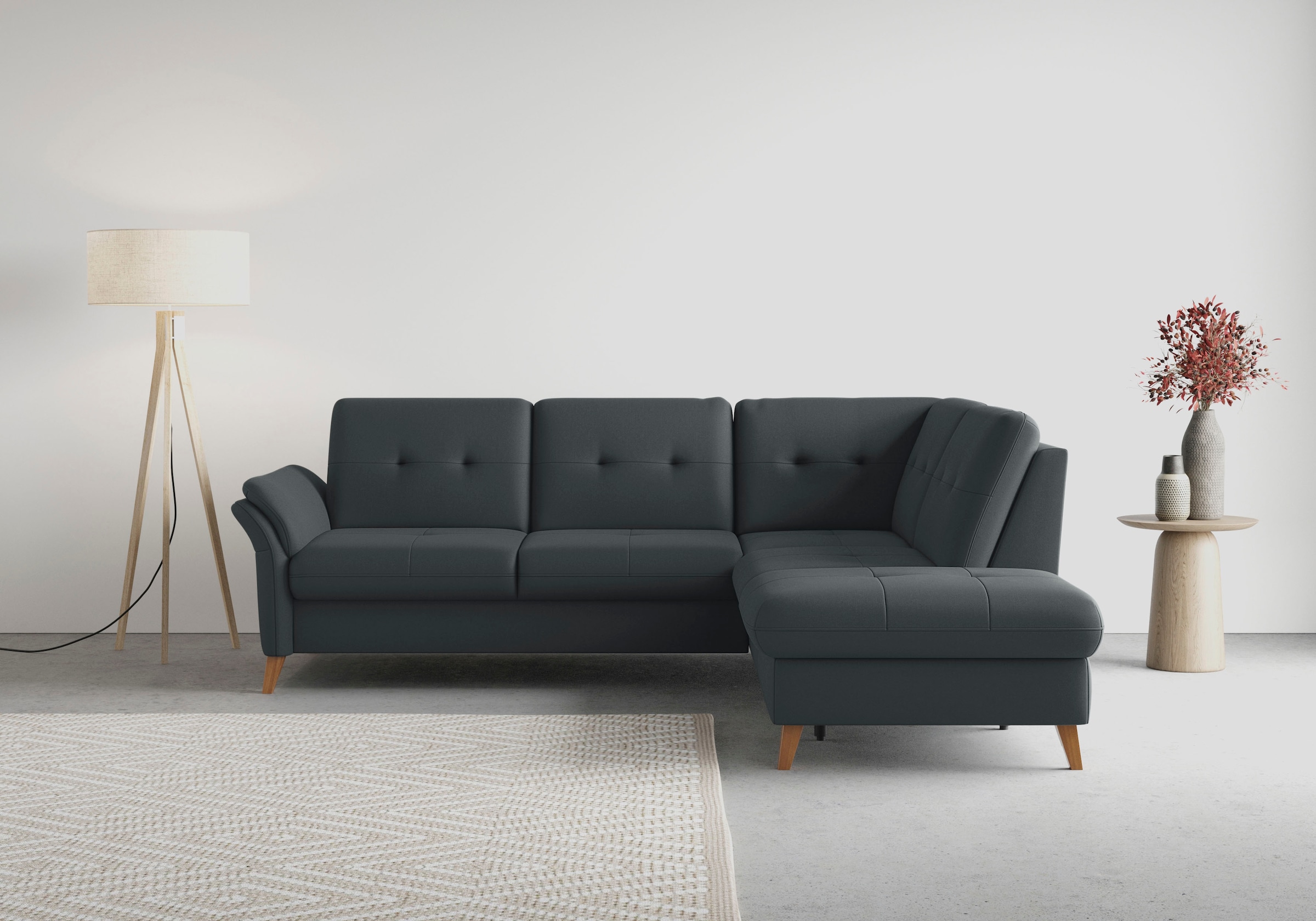 sit&more Ecksofa »Göteborg«, inkl. Sitztiefenverstellung, wahlweise mit Bet günstig online kaufen