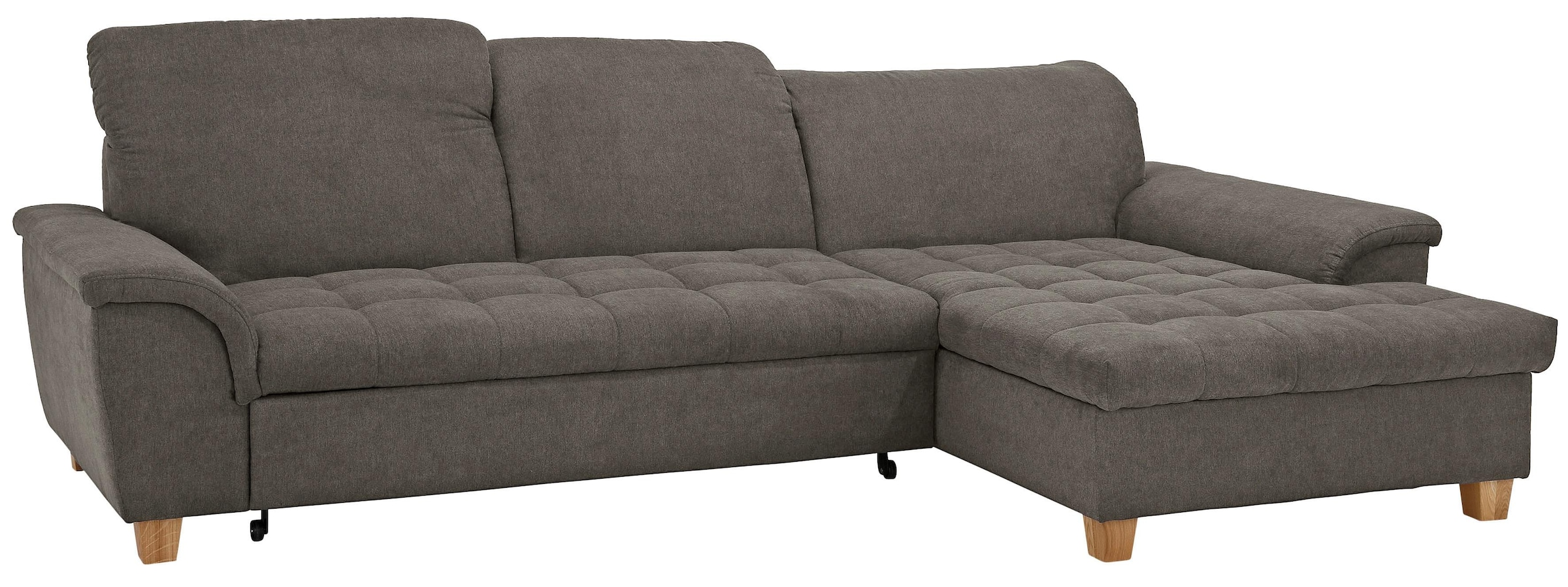 Home affaire Ecksofa »Lyla L-Form«, mit Recamiere, wahlweise mit Rückenfunktion und zusätzlich mit Bett