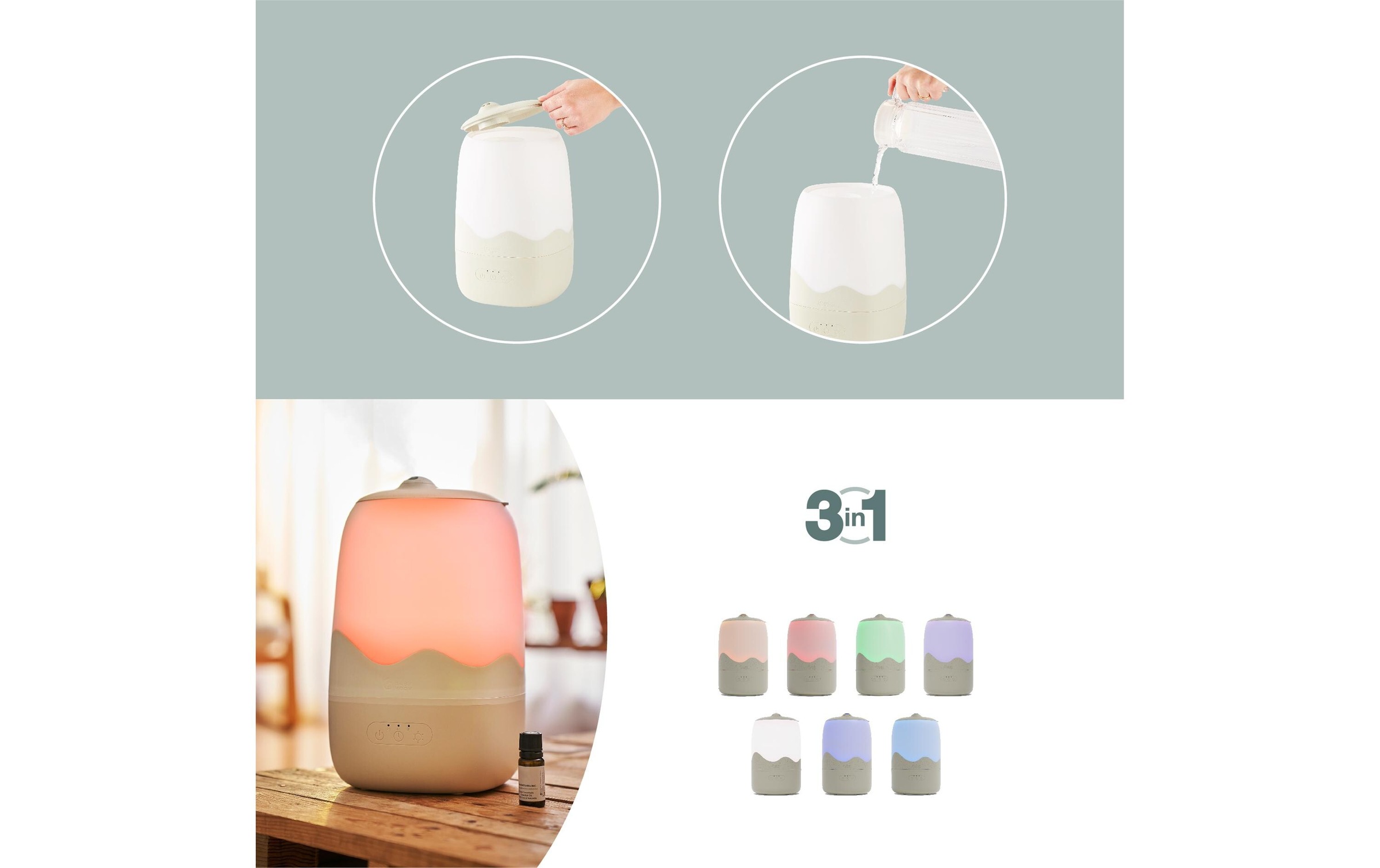 BABYMOOV Luftbefeuchter »Wave« 4 l Wassertank