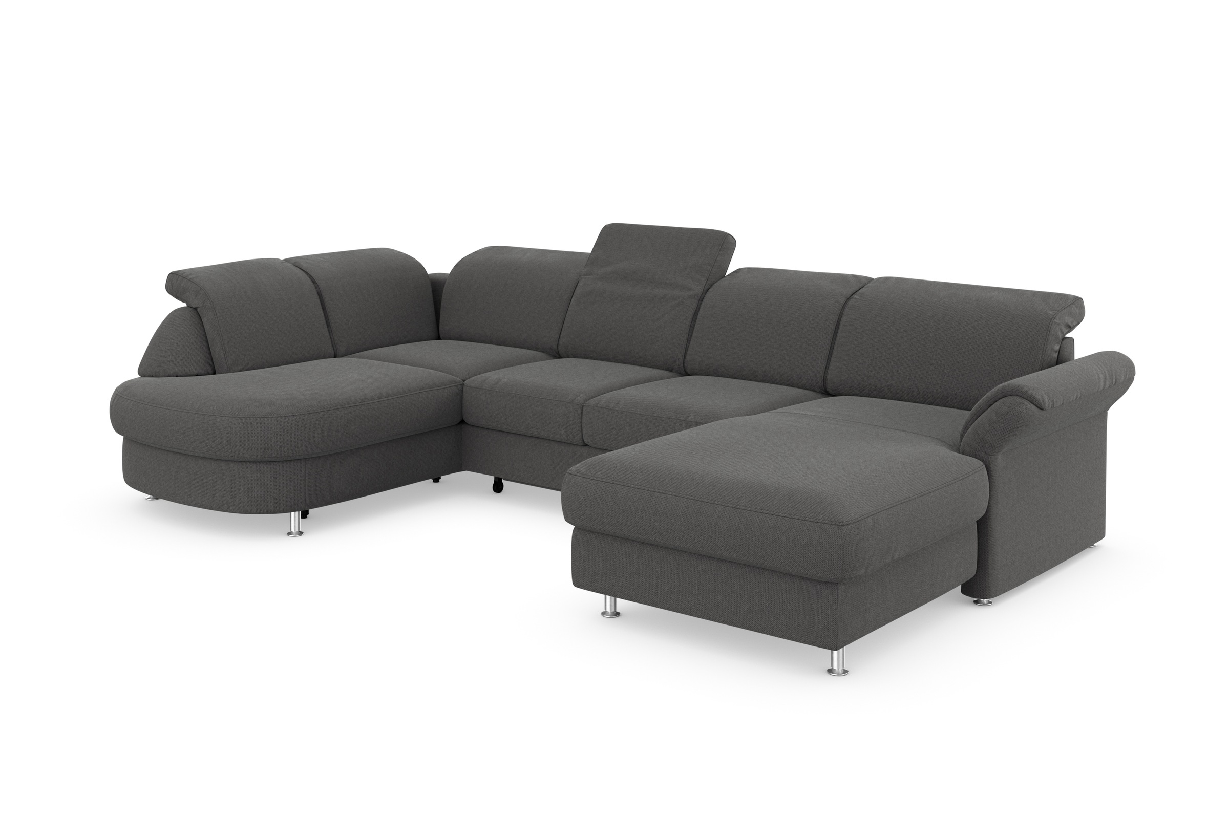sit&more Wohnlandschaft »Apulia U-Form«, wahlweise Bettfunktion, Bettkasten und Kopf- und Armteilverstellung