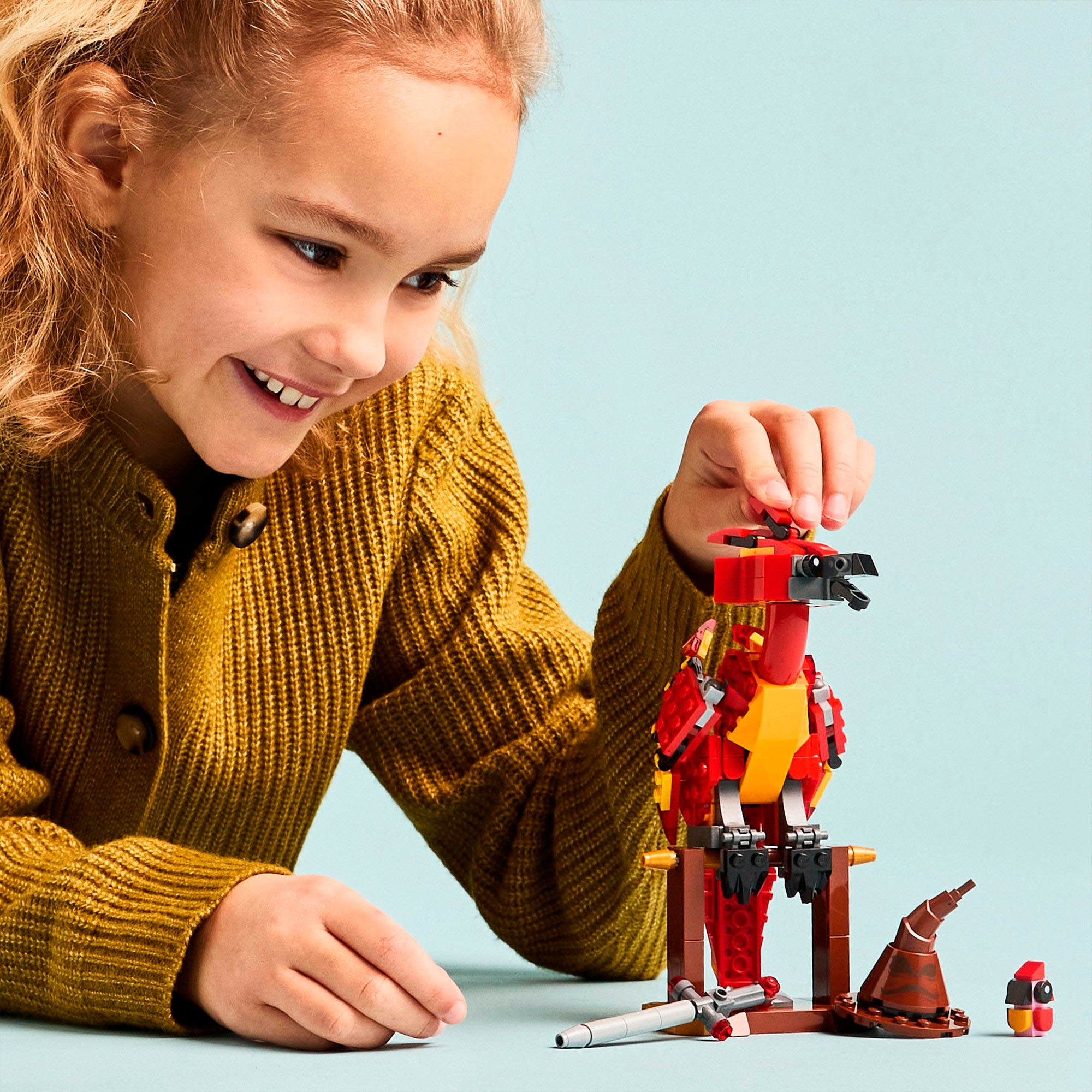 LEGO® Konstruktionsspielsteine »Fawkes: Dumbledores Phönix (76448), LEGO Harry Potter™«, (299 St.), Made in Europe