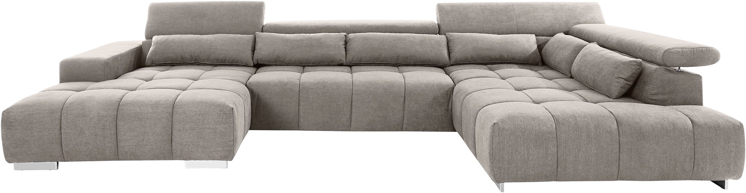 COTTA Wohnlandschaft "Orion U-Form" mit Kopfteilverstellung & 6 Nierenkisse günstig online kaufen