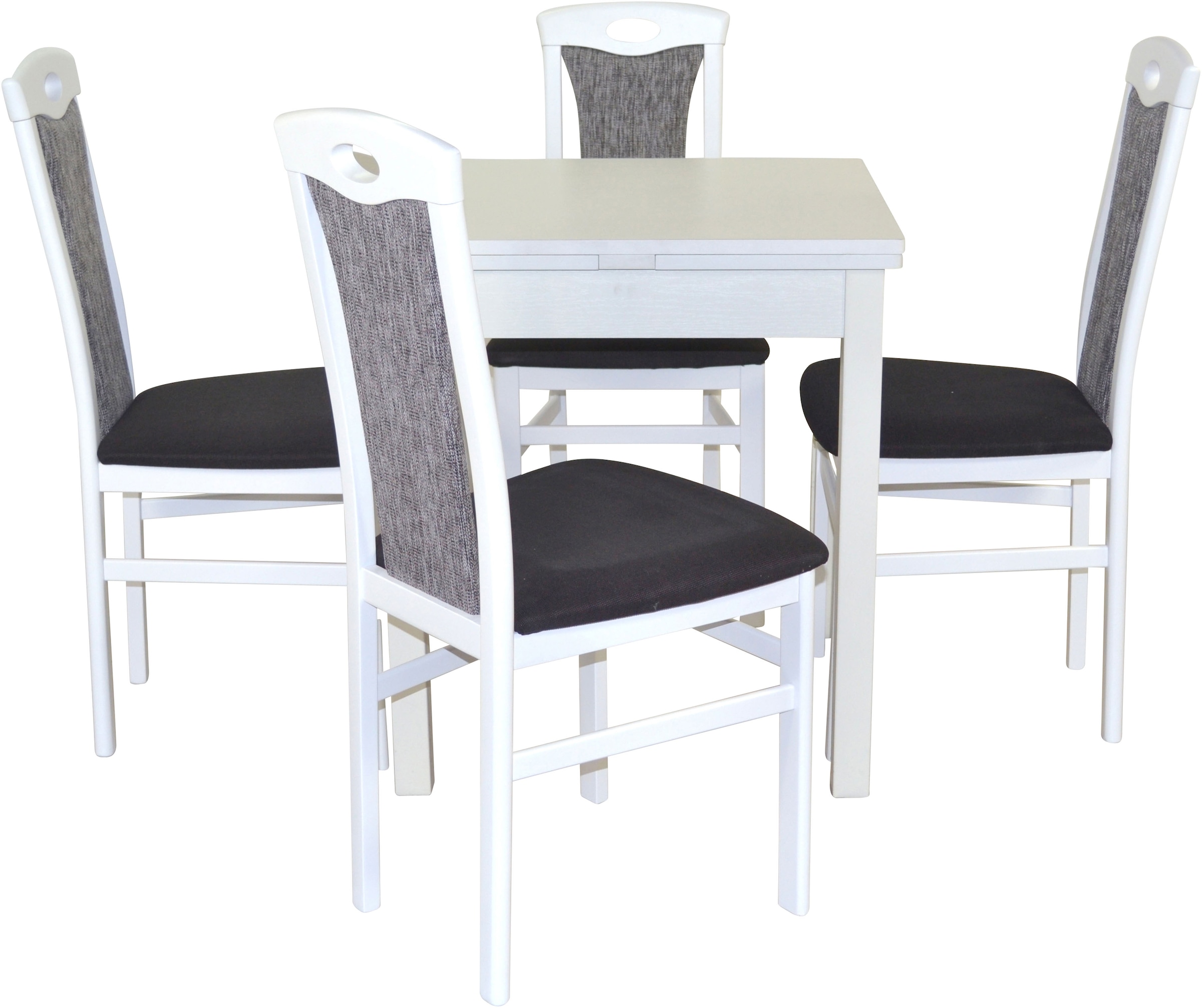 HOFMANN LIVING AND MORE Essgruppe »5tlg. Tischgruppe«, (Spar-Set, 5 tlg., 5tlg. Tischgruppe), Stühle montiert