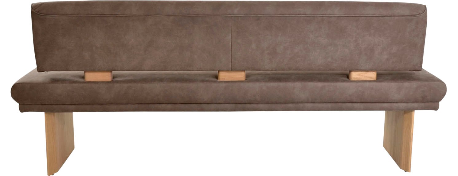 K+W Komfort & Wohnen Polsterbank »Longbeach«, (1 St.), Spitzkissenoptik im Sitz, wahlweise in der Breite 204cm oder 224cm
