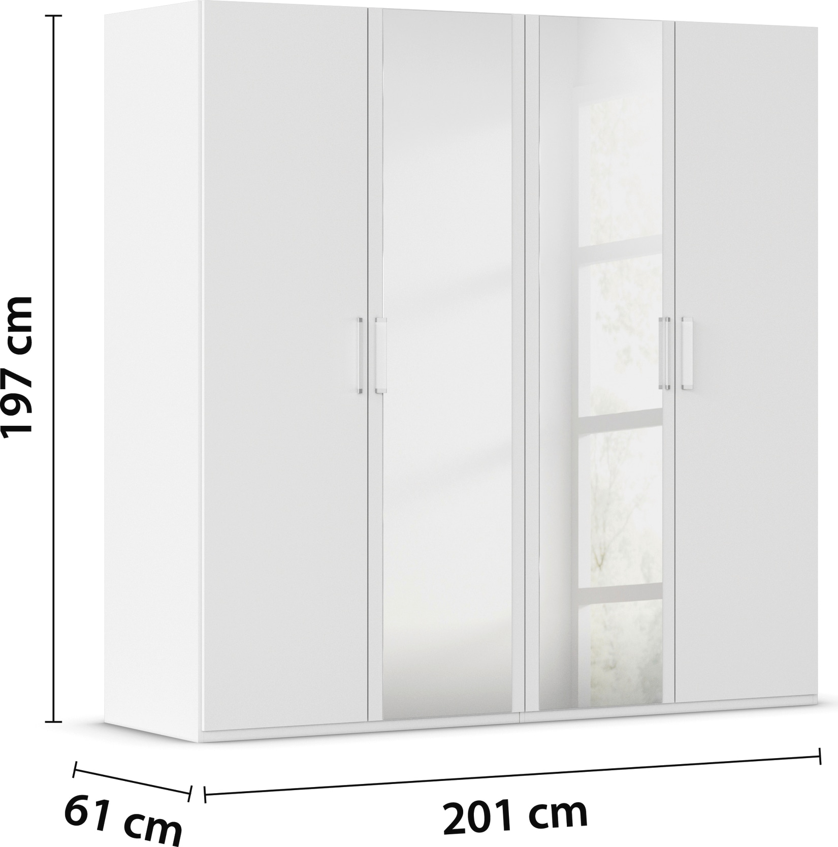 rauch Schlafzimmer-Set »Komplettschlafzimmer Schlafzimmer EVELYN«, (Set, 3 tlg.), Schrank und Bett in 2 Breiten, Nachttisch 2 Schubladen MADE IN GERMANY