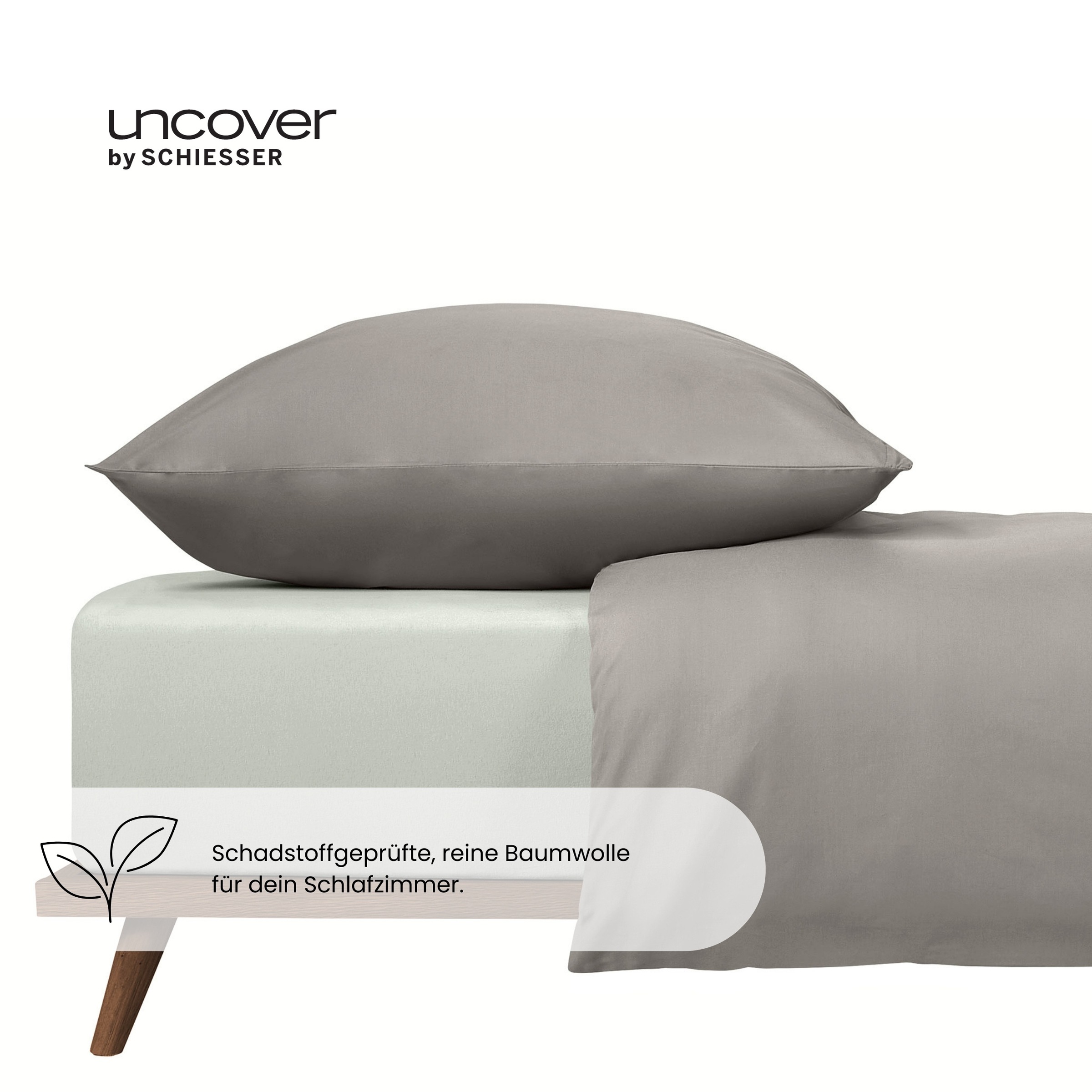 uncover by SCHIESSER Spannbettlaken »New Jersey aus 100% Baumwolle«, Made in Green