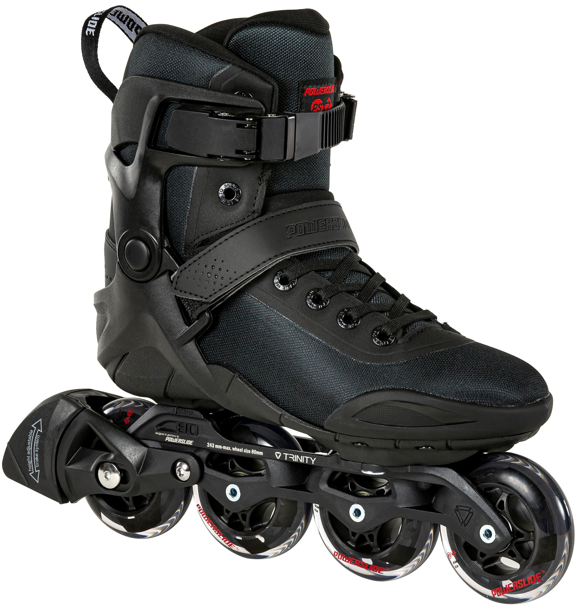 POWERSLIDE Inlineskates »Phuzion Radon Black 80« schwarz