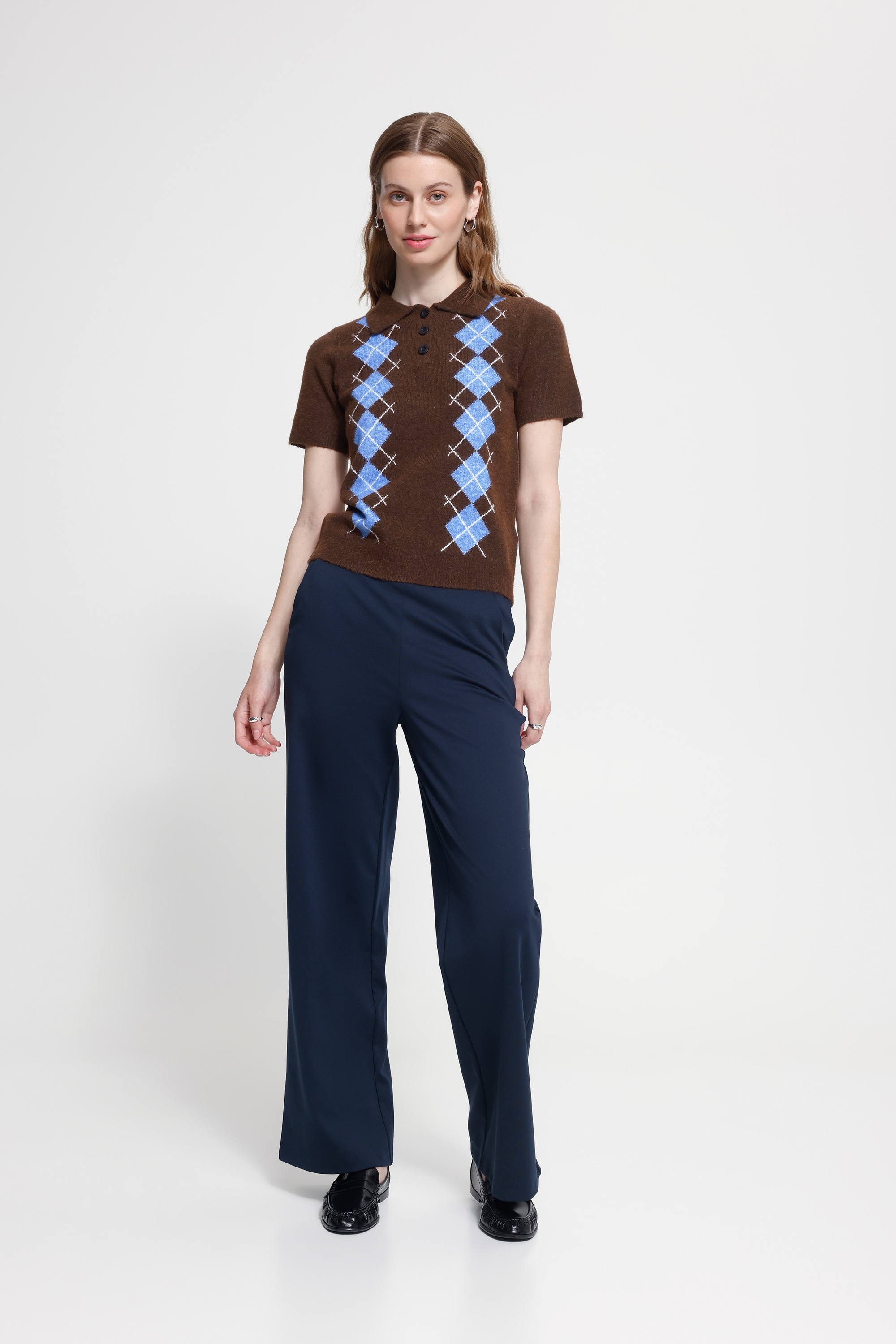 Ichi Kurzarmpullover »Kurzarm-Bluse IHDASILA«