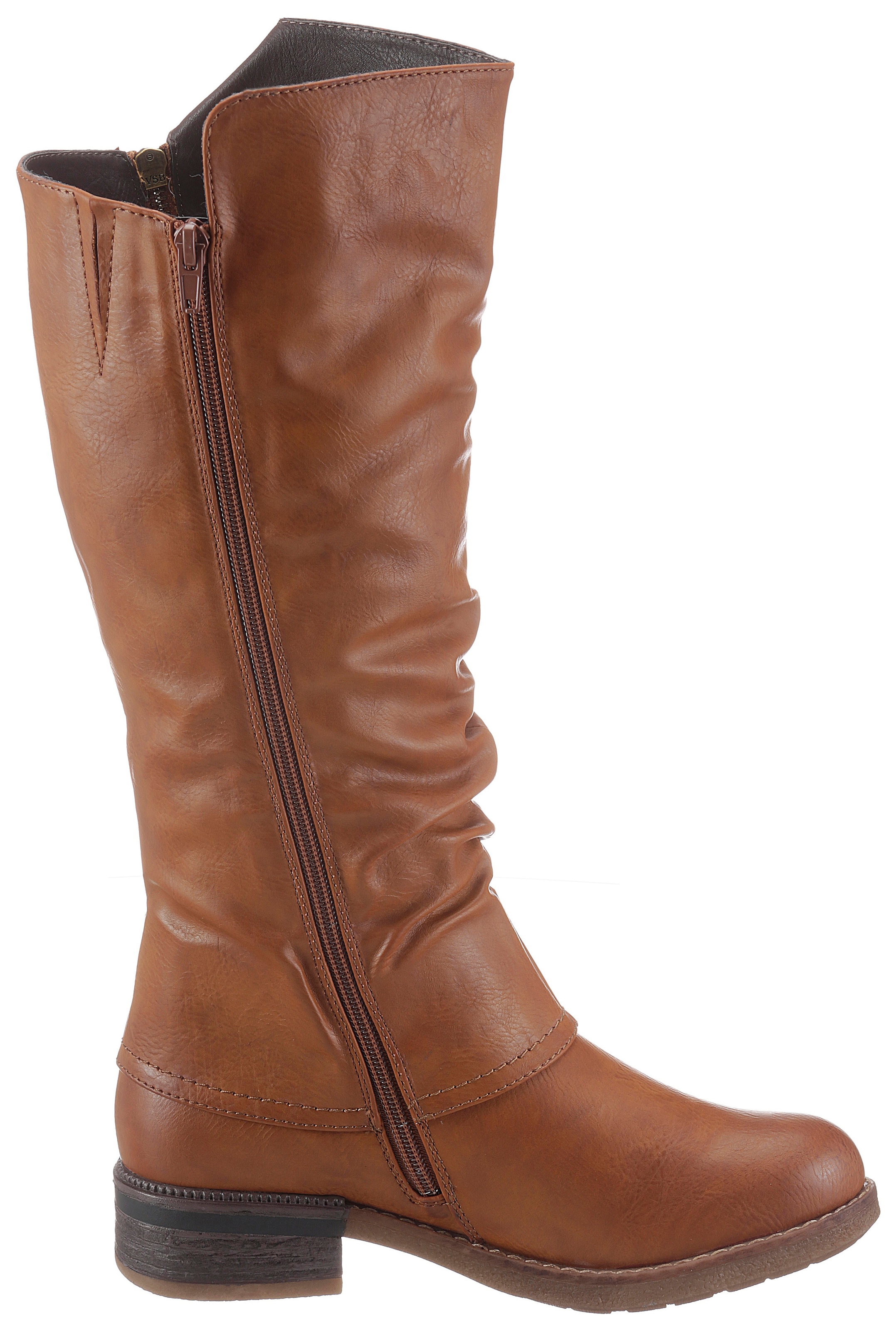 Rieker Stiefel, Winterstiefel, Blockabsatz, mit Tex Membran, Varioschaft