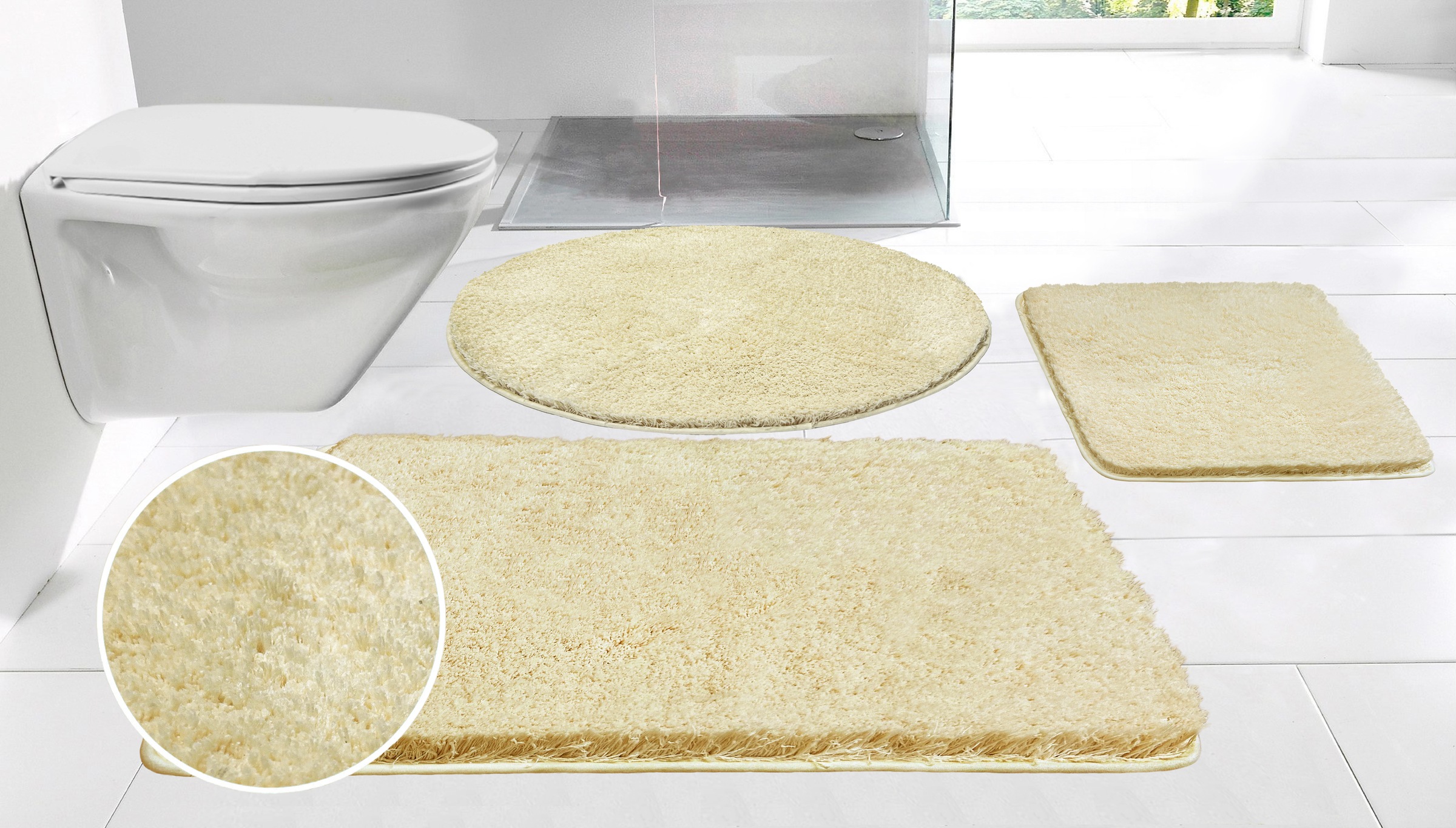 Möve Badematte »Superwuschel, Badvorleger, Badezimmer Teppich« Höhe 40 mm r günstig online kaufen