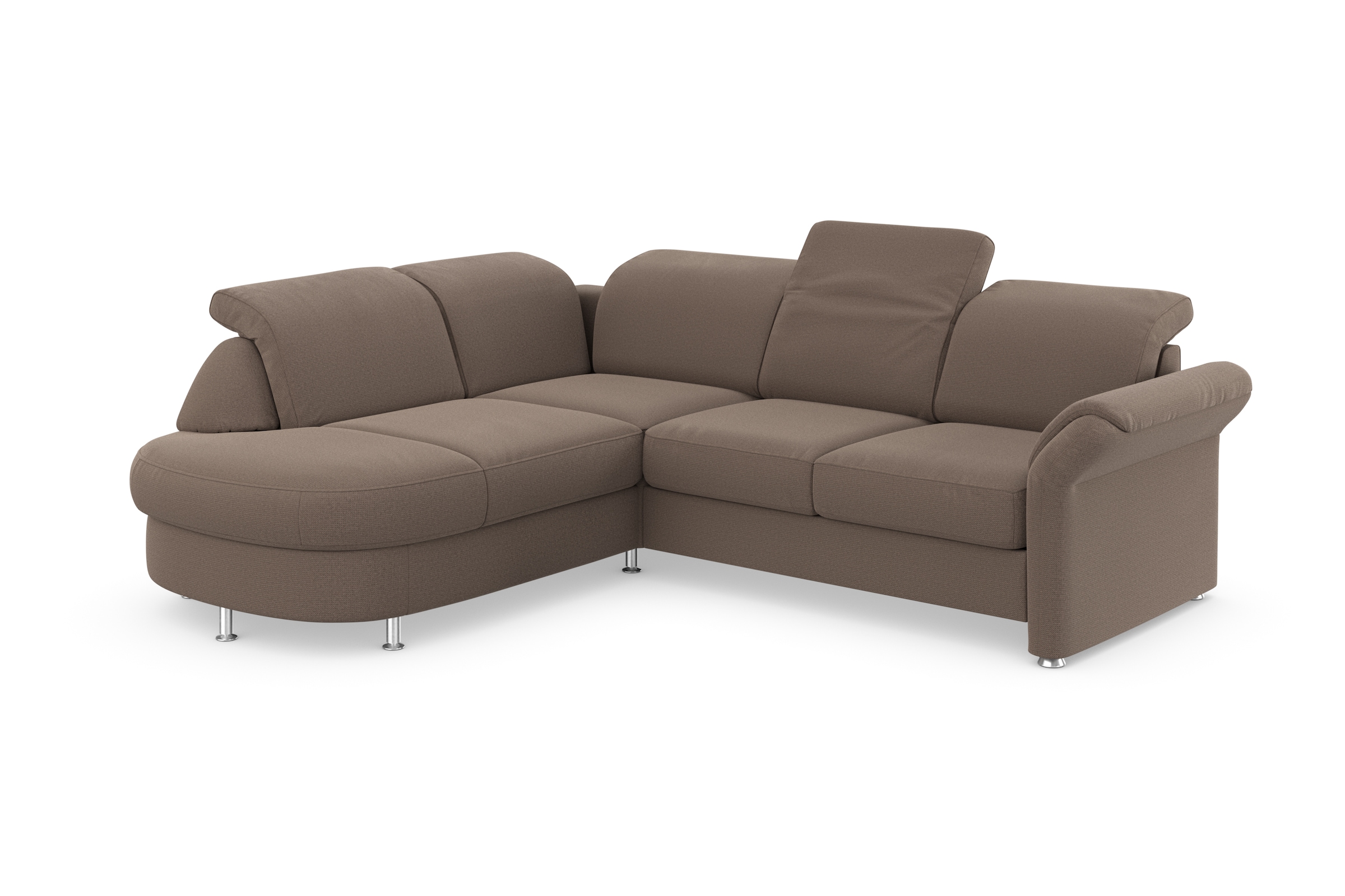 sit&more Ecksofa »Apulia L-Form«, wahlweise Bettfunktion, Bettkasten und Kopf- und Armteilverstellung
