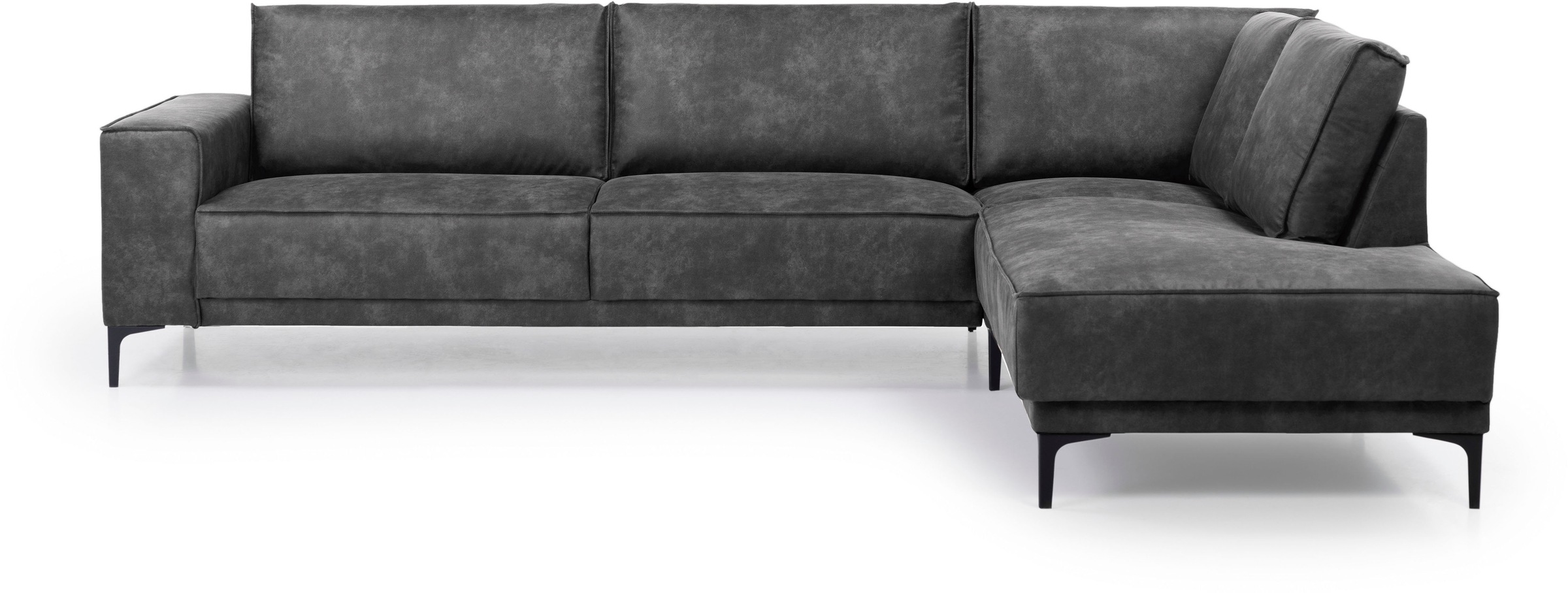 Places of Style Ecksofa »Polsterecke Oland, Struktur, Flachgewebe, Luxus-Mi günstig online kaufen