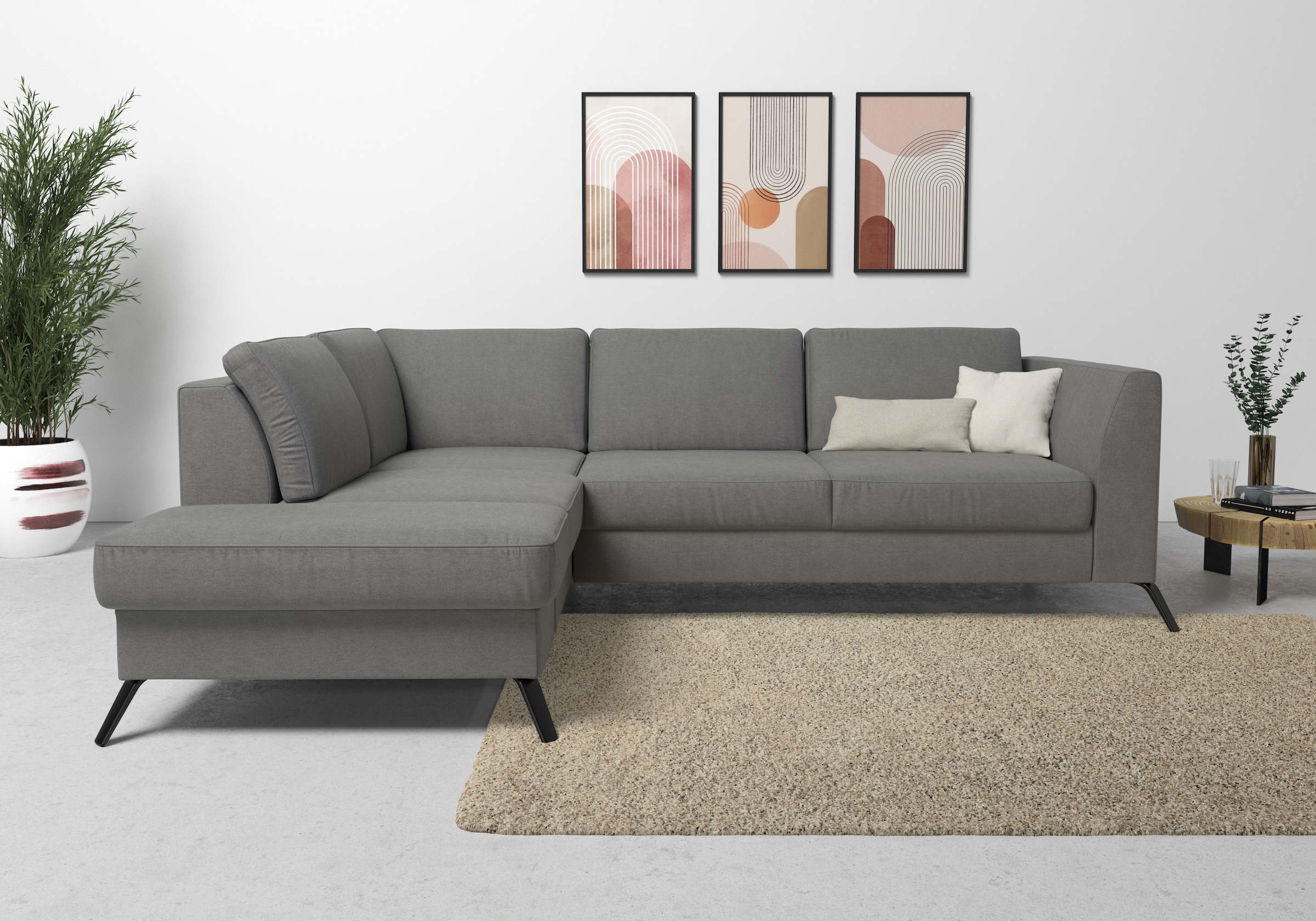 sit&more Ecksofa »Olsen L-Form«, inklusive Sitztiefenverstellung, wahlweise günstig online kaufen