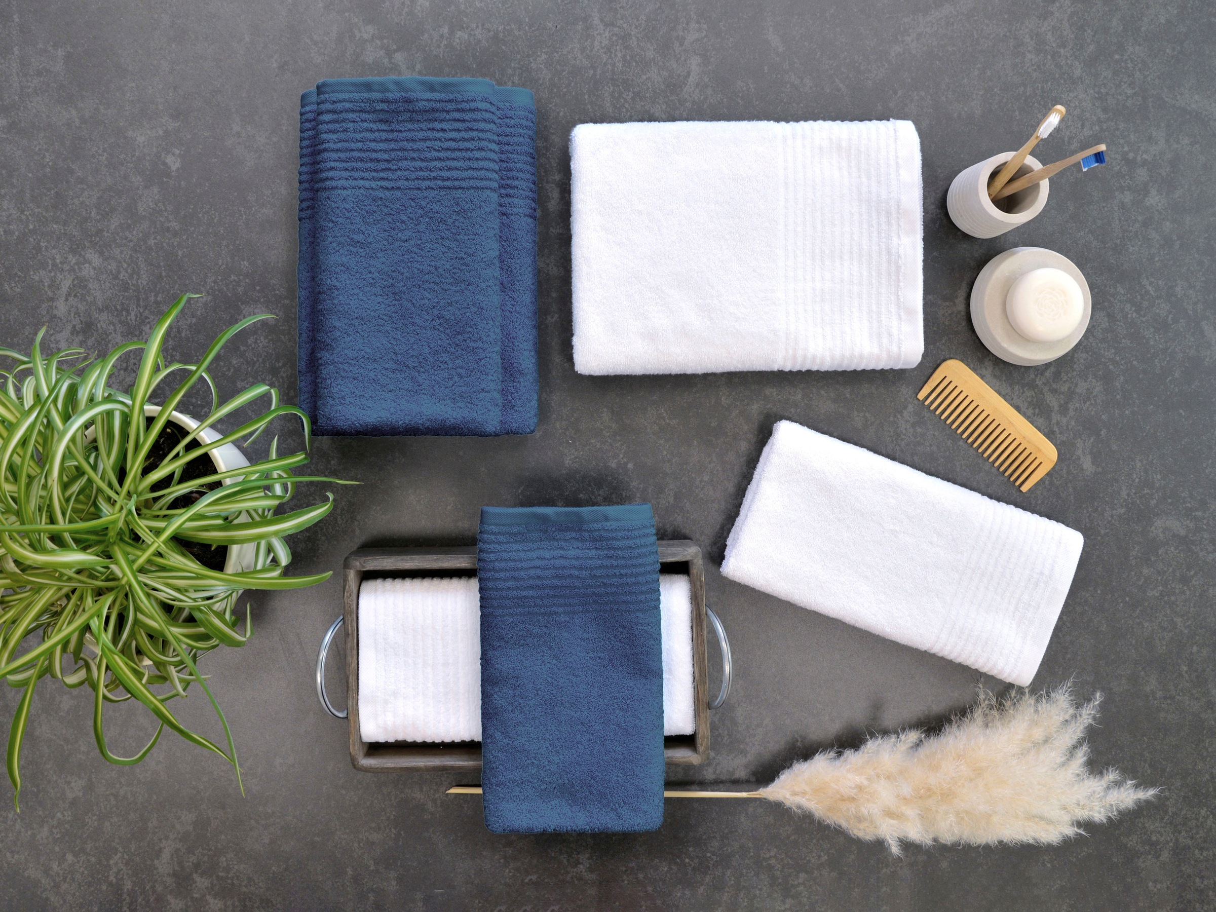 Dyckhoff Handtuch Set »Brillant«, Set, 6 tlg., Walkfrottee, mit Streifenbor günstig online kaufen
