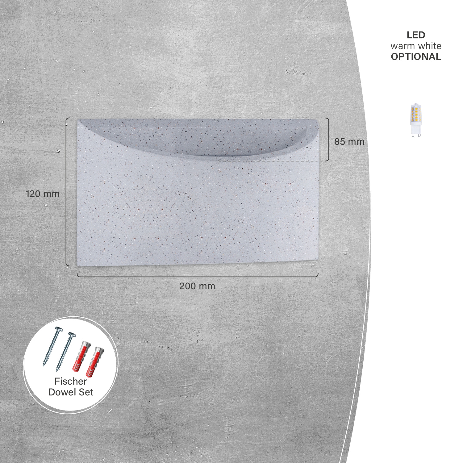 Paco Home Wandleuchte »MARIE«, 1 flammig, Leuchtmittel G9 | ohne Leuchtmittel, LED Innen Wandlampe Flur Lampe Indirektes Licht Up Down Effekt G9