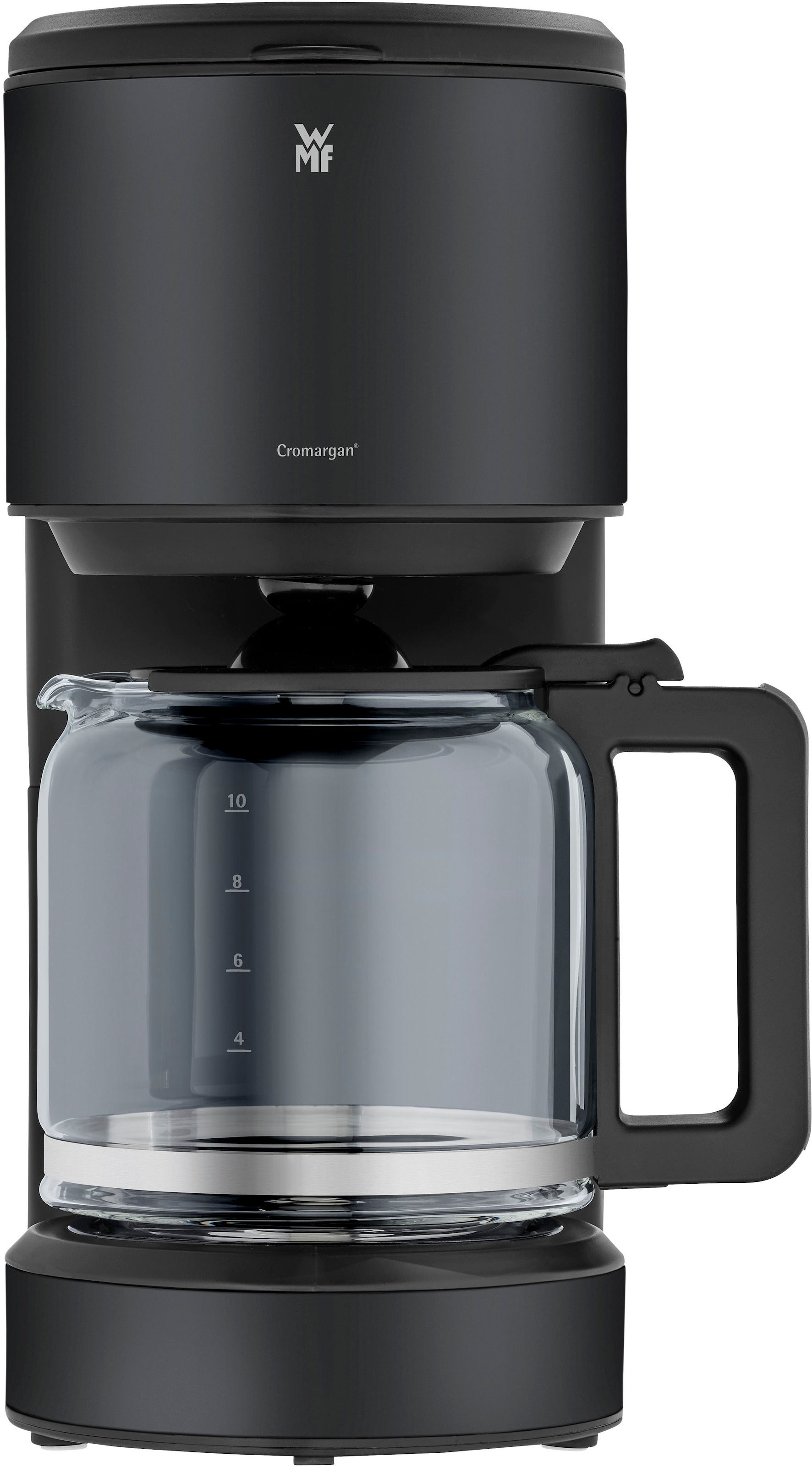 WMF Filterkaffeemaschine »Stelio Deep Black«, 1,25 l Kaffeekanne, Papierfilter, 1x4, 10 Tassen, Warmhaltefunktion, Abschaltautomatik, Cromargan, 1000 Watt