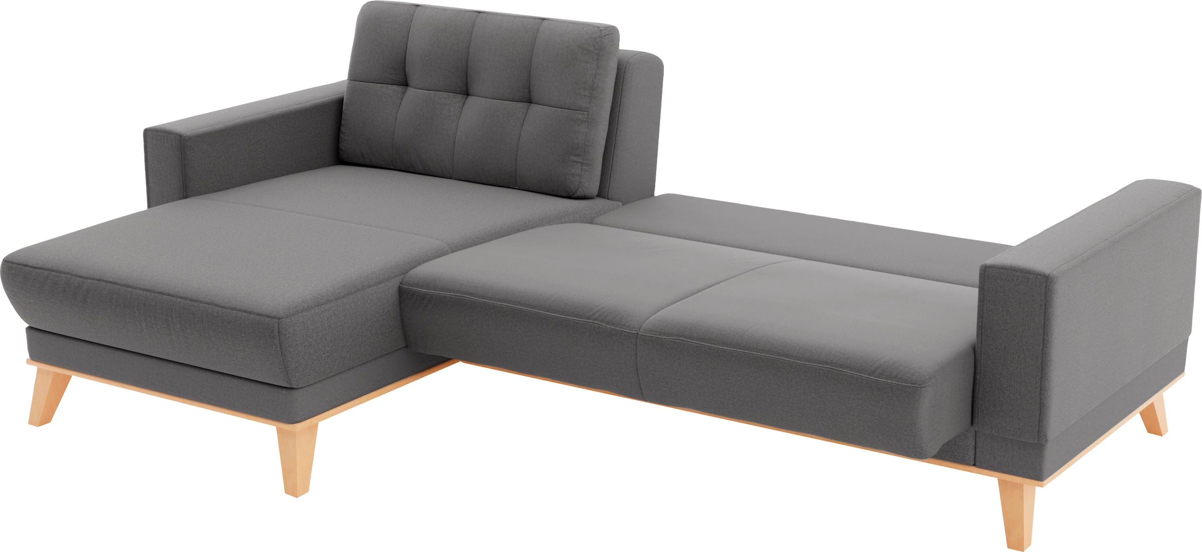 sit&more Ecksofa »Lavida L-Form«, wahlweise mit Kippfunktion und Bettkasten