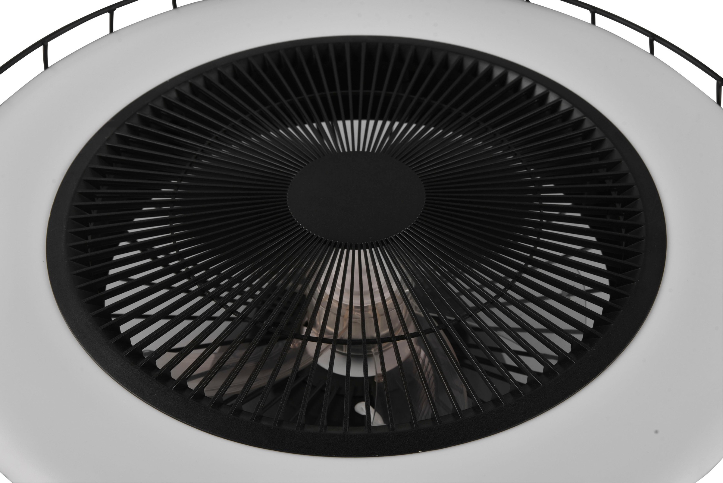 REALITY Leuchten LED Deckenleuchte »Sandfjord Deckenventilator«, 1 flammig, Leuchtmittel LED-Board | LED fest integriert, Deckenlampe, Ventilator 3 Stufen,WiZ Smart Home,Lichtfarbe einstellbar