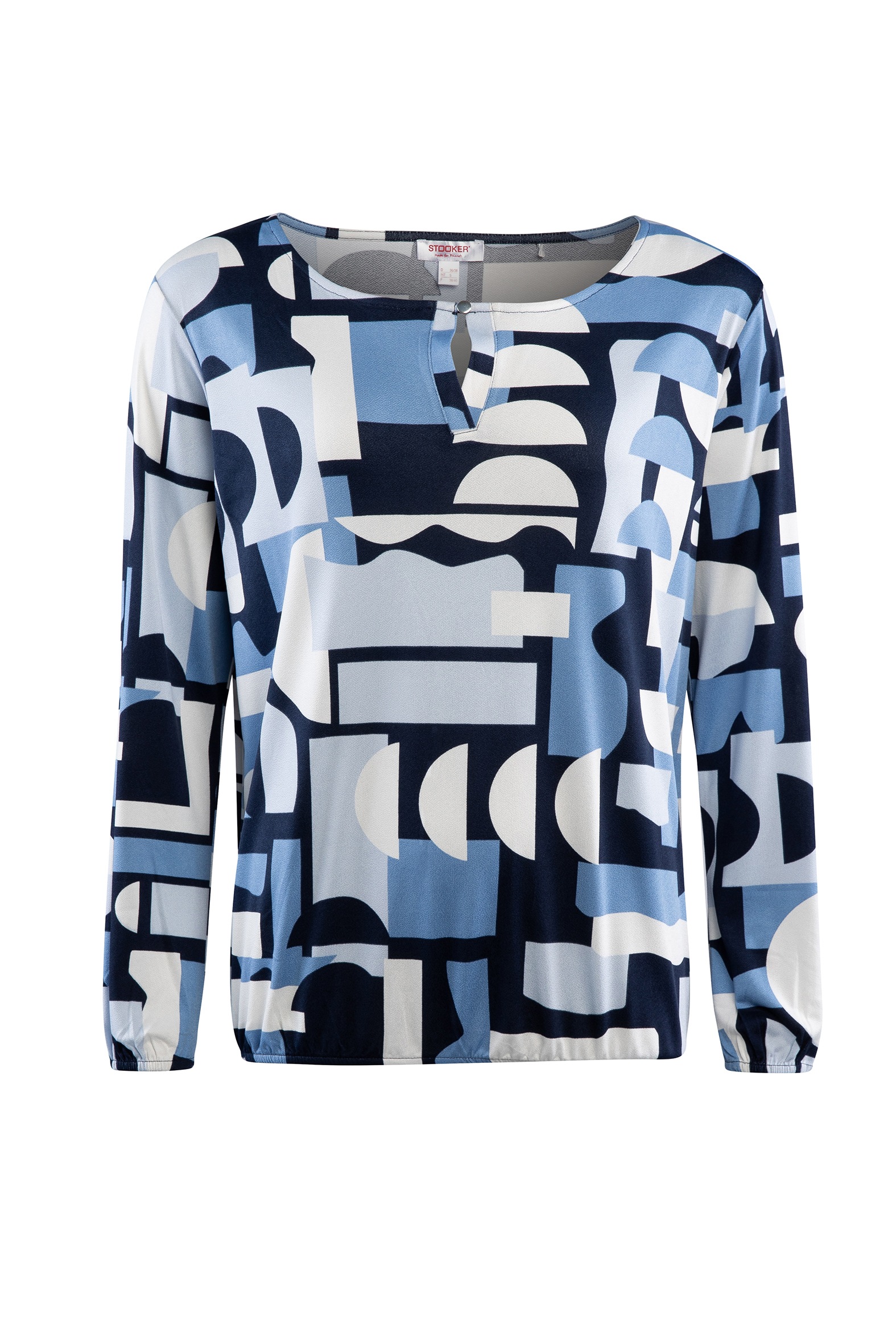 STOOKER WOMEN Langarmshirt »CALLA Print Langarmshirt« Regular Fit Blusen-Shirt mit grafischem Print für Damen