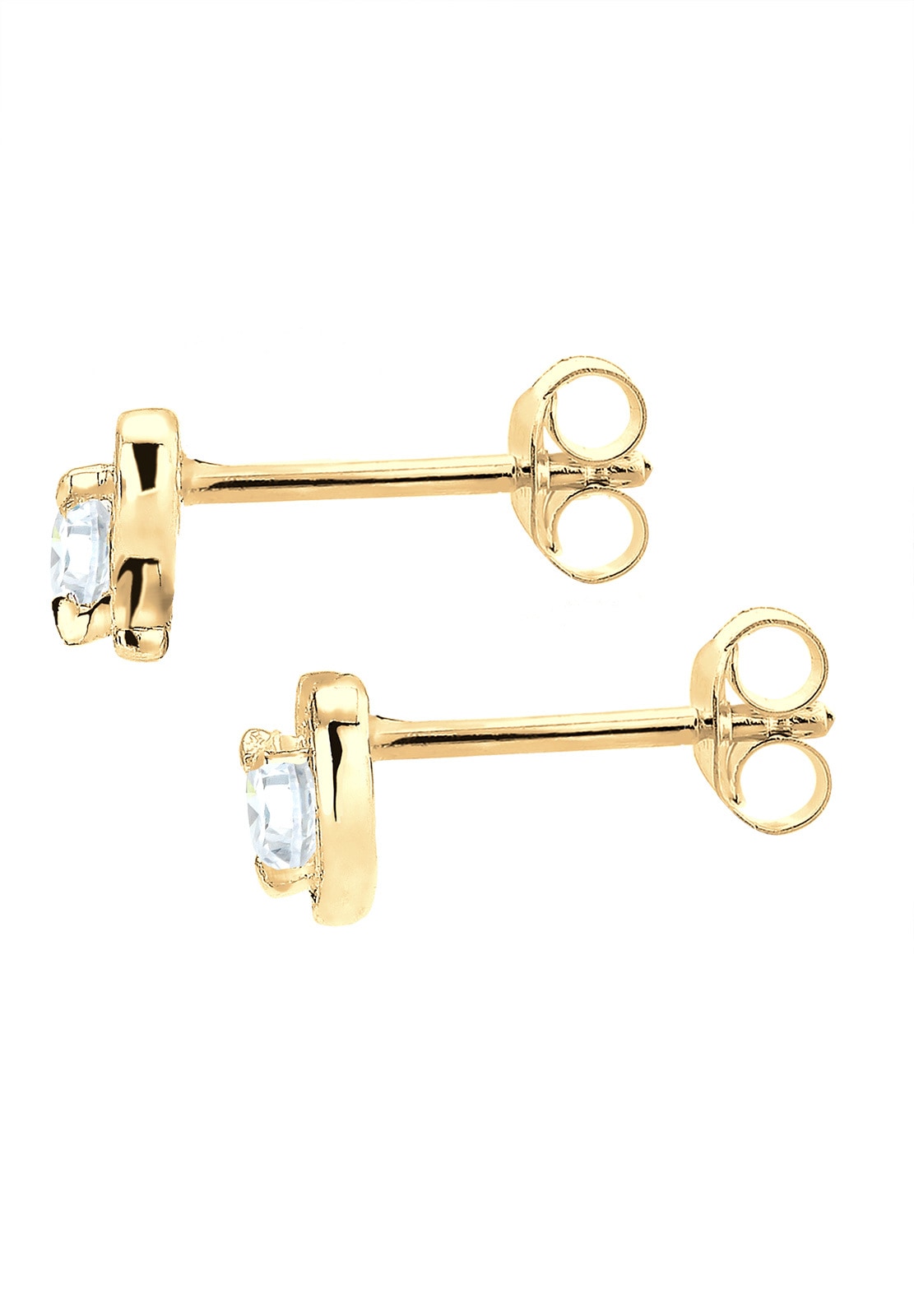 Elli Premium Paar Ohrstecker »Herz Zirkonia Liebe Filigran 585 Gelbgold«  online bestellen