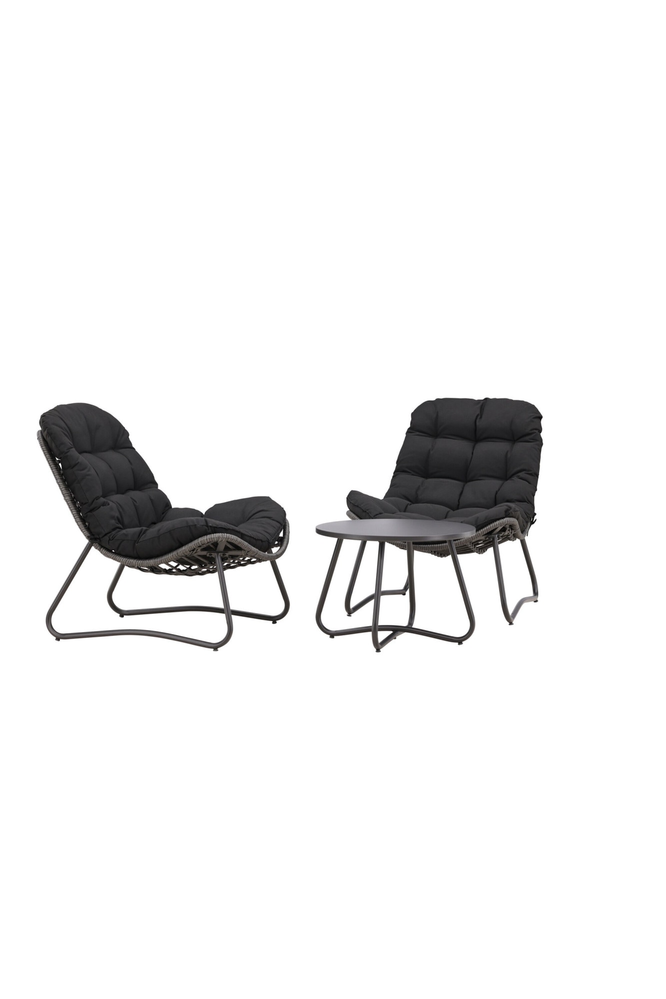 Venture Home Gartenlounge-Set »Cala, großzügiges Outdoor-Set für hohen Sitzkomfort« 3 tlg. Loungemöbel rund, Stoffbezug, angenehm, weich