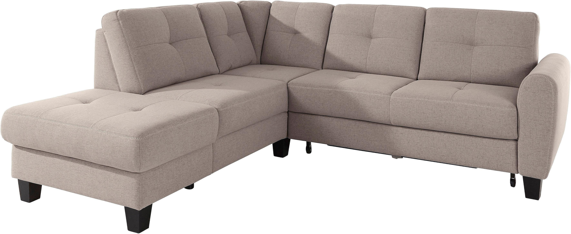 sit&more Ecksofa "Varese L-Form", mit Federkern, wahlweise mit Bettfunktion günstig online kaufen