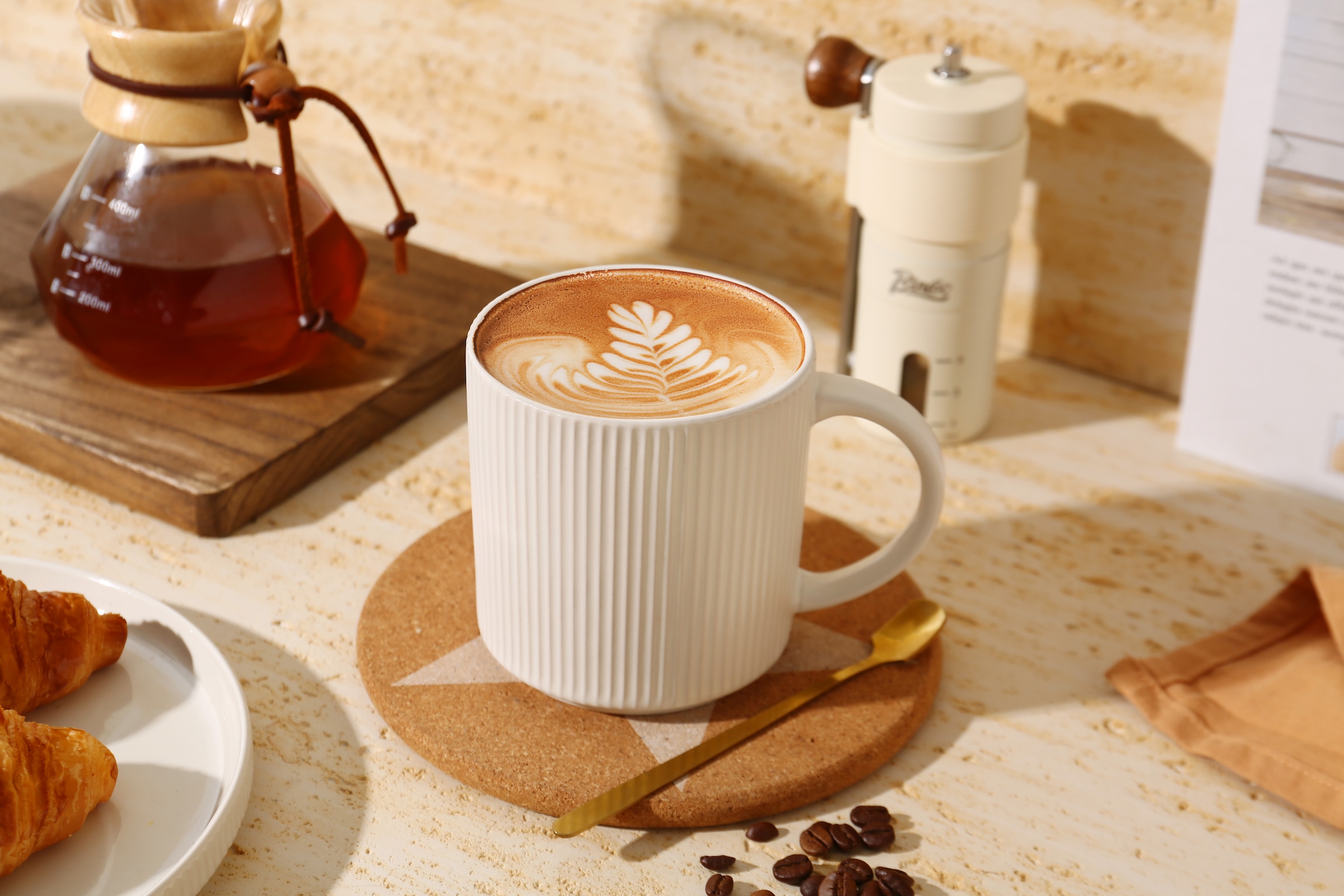 my home Becher »Kaffeebecher Loik, 6er Set«, (Set, 6 tlg.), spülmaschinenfest und mikrowellengeeignet, 460 ml