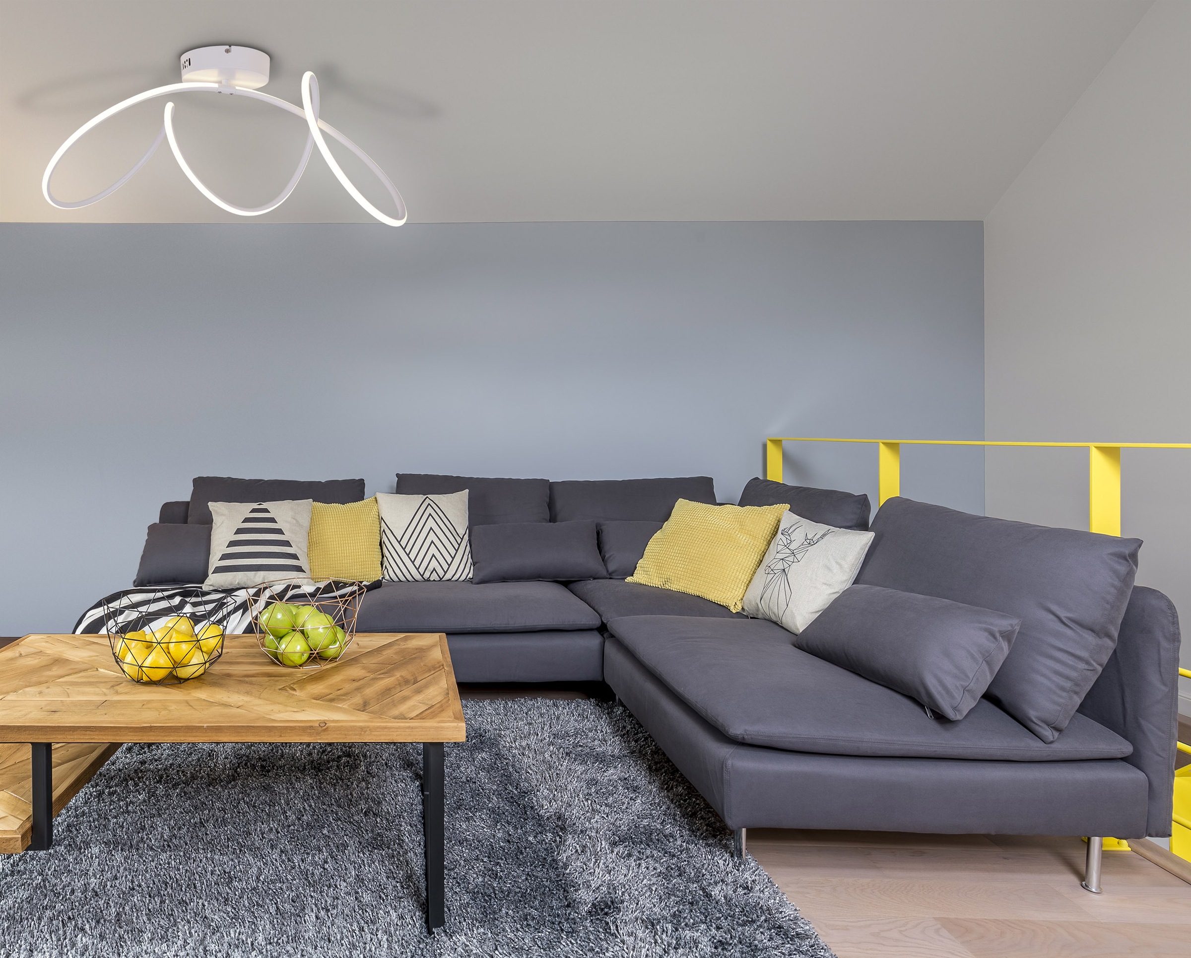 näve LED Deckenleuchte »Odrive« LED-Modul 1 Stk. Warmweiß schleifenähnlich günstig online kaufen