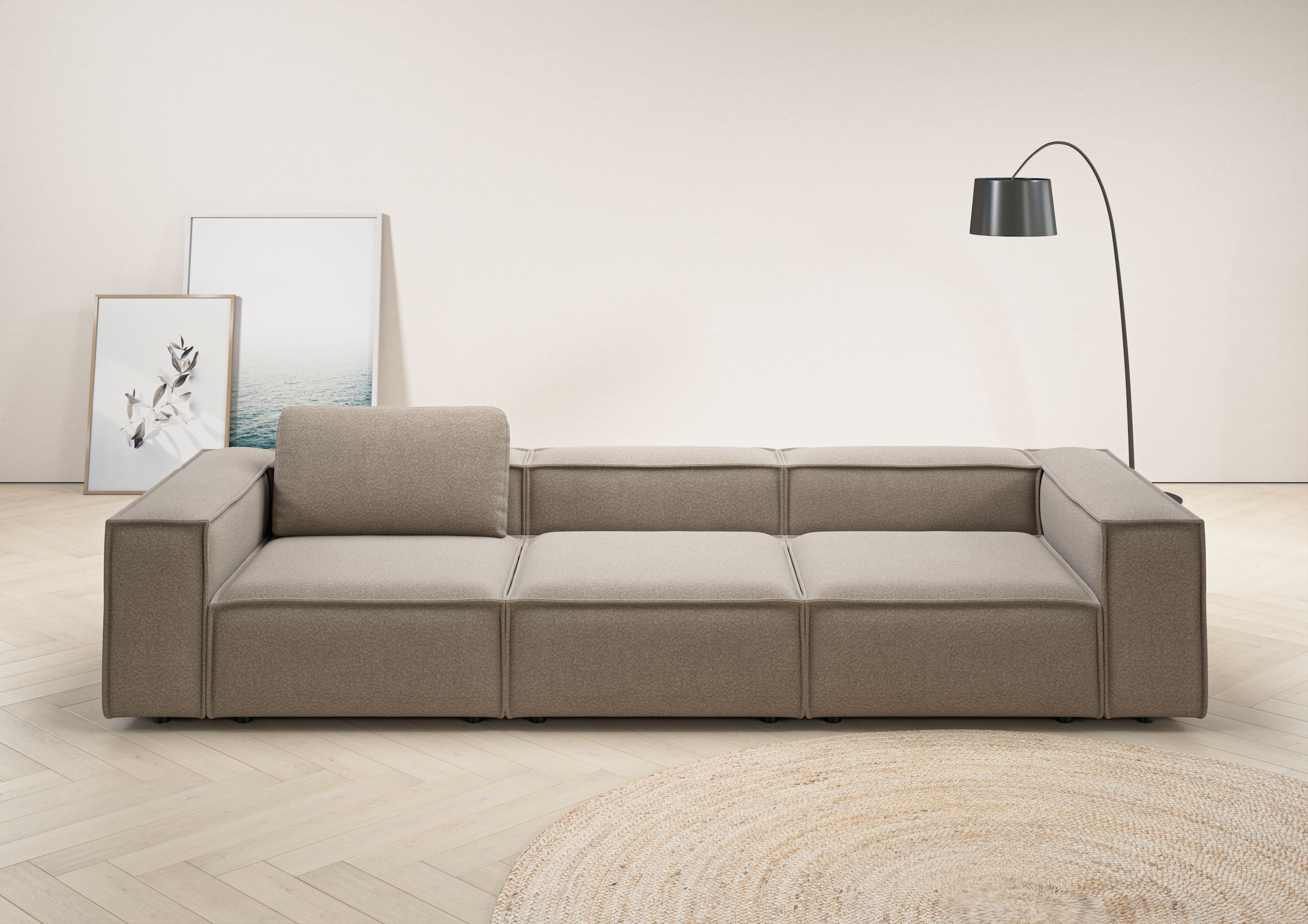 Home affaire 3,5-Sitzer »Watertown, modernes Big-Sofa XXL, 336 cm Breite, a günstig online kaufen