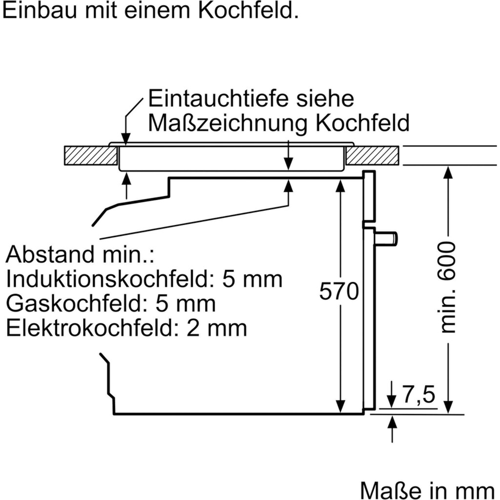 NEFF Backofen-Set »XB36«, B1CCC0AN0, mit Teleskopauszug nachrüstbar