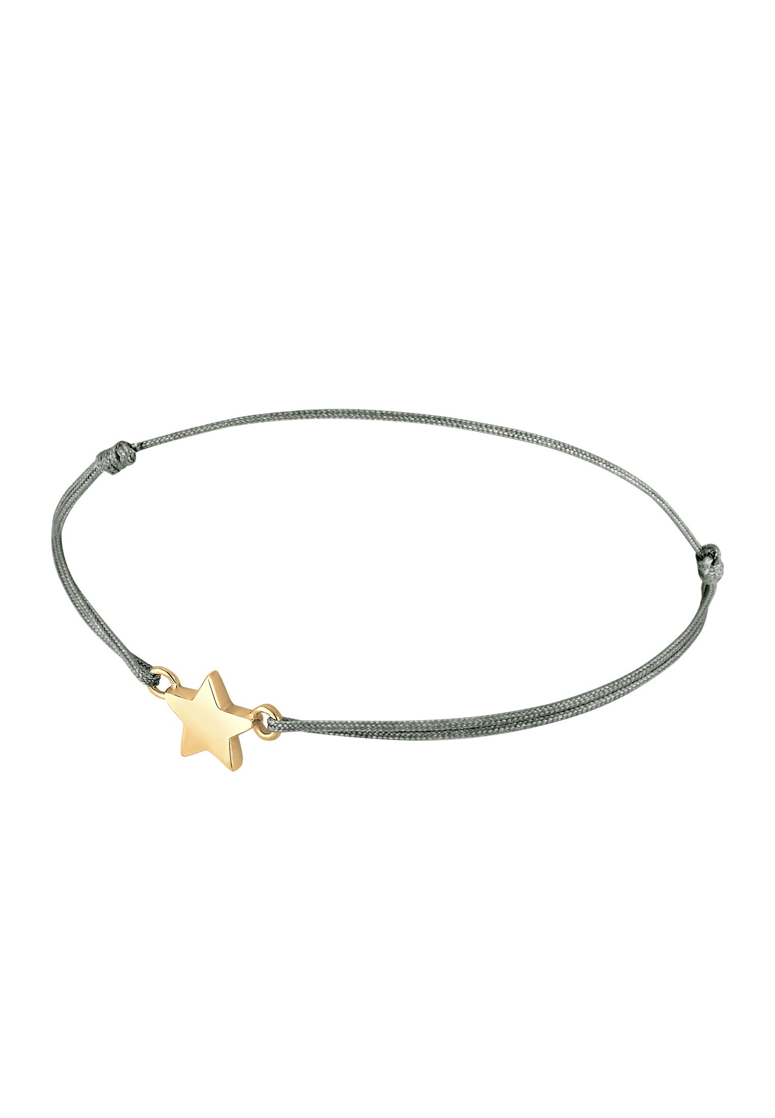 Elli Armband »Stern Astro Symbol Nylon Band 925 Sterling Silber vergoldet«