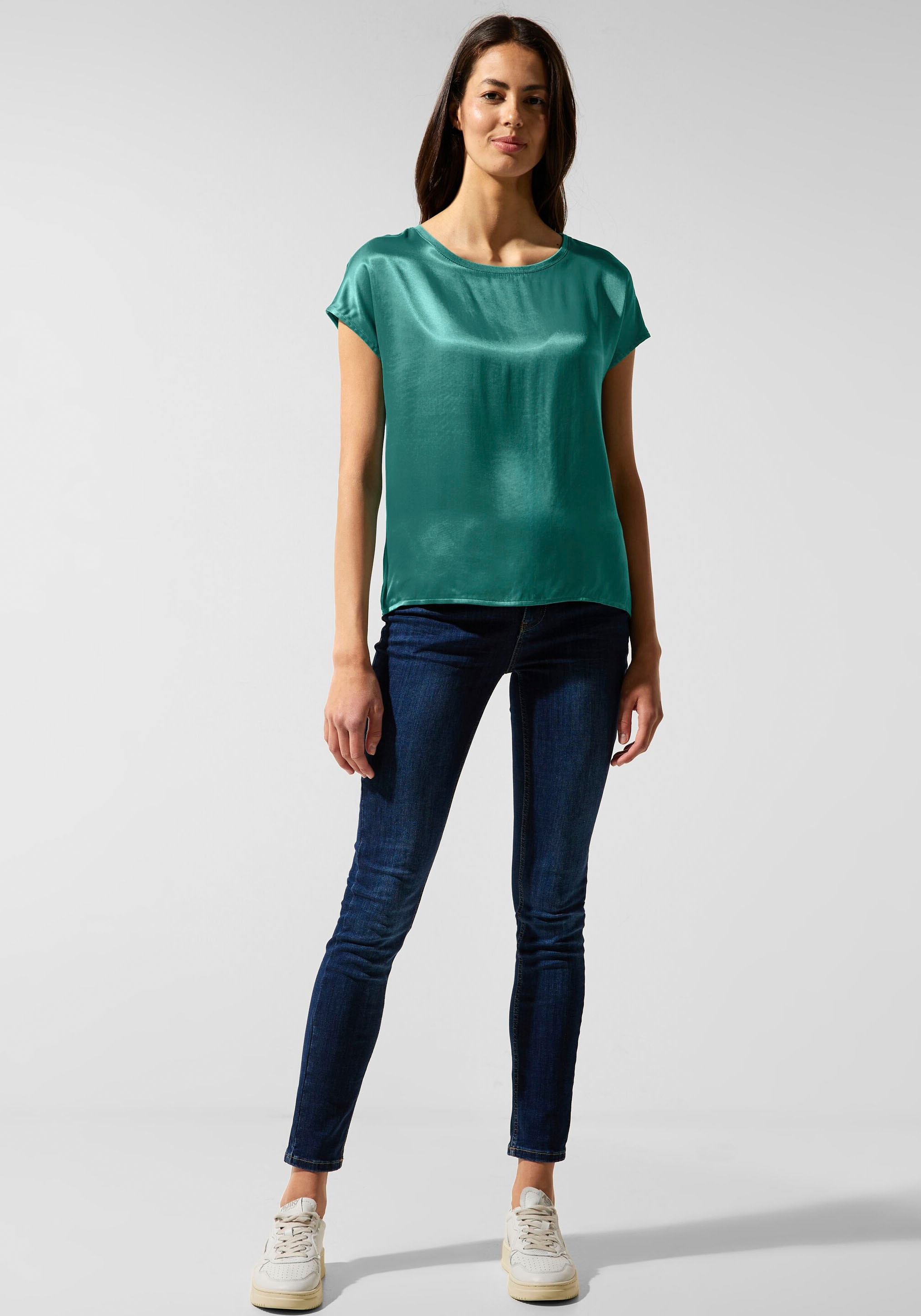 STREET ONE Shirttop, mit überschnittenen Schultern