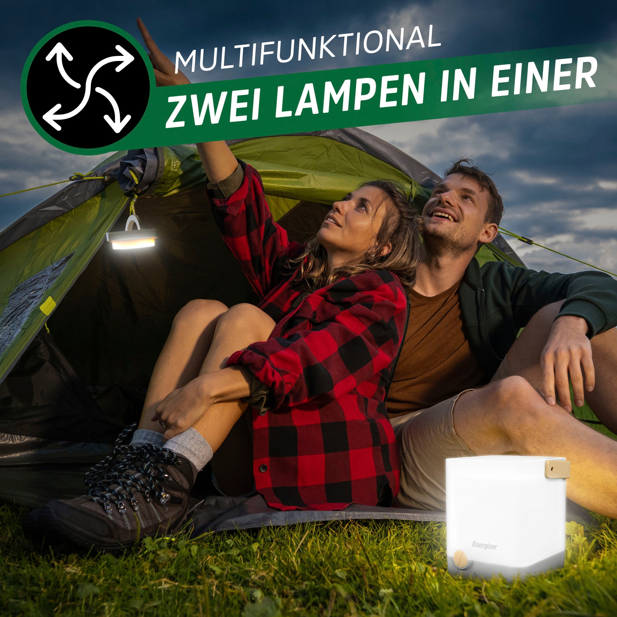 Energizer Laterne »Hybrid Power Light Cube«, Camping-Outdoorlampe/Leuchte/Laterne