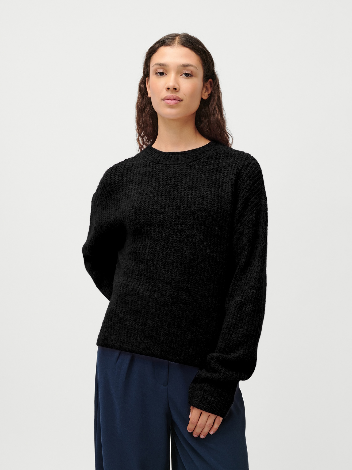 LeGer Strickpullover »Florina, LeGer by Lena Gercke« überschnittene Schultern, lockere Form, Rundhals