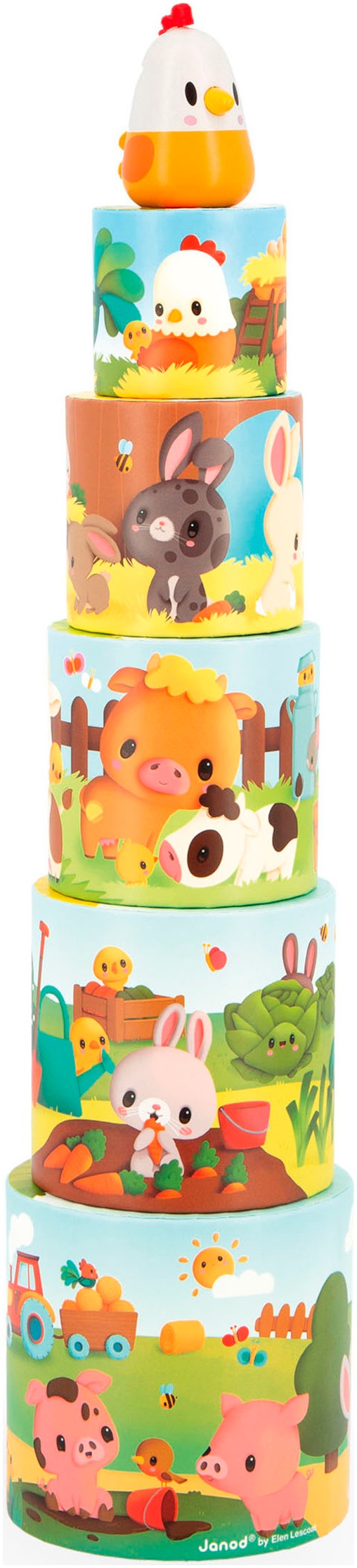 Janod Stapelspielzeug »Meine erste Pyramide - Huhn« FSC® - schützt Wald günstig online kaufen