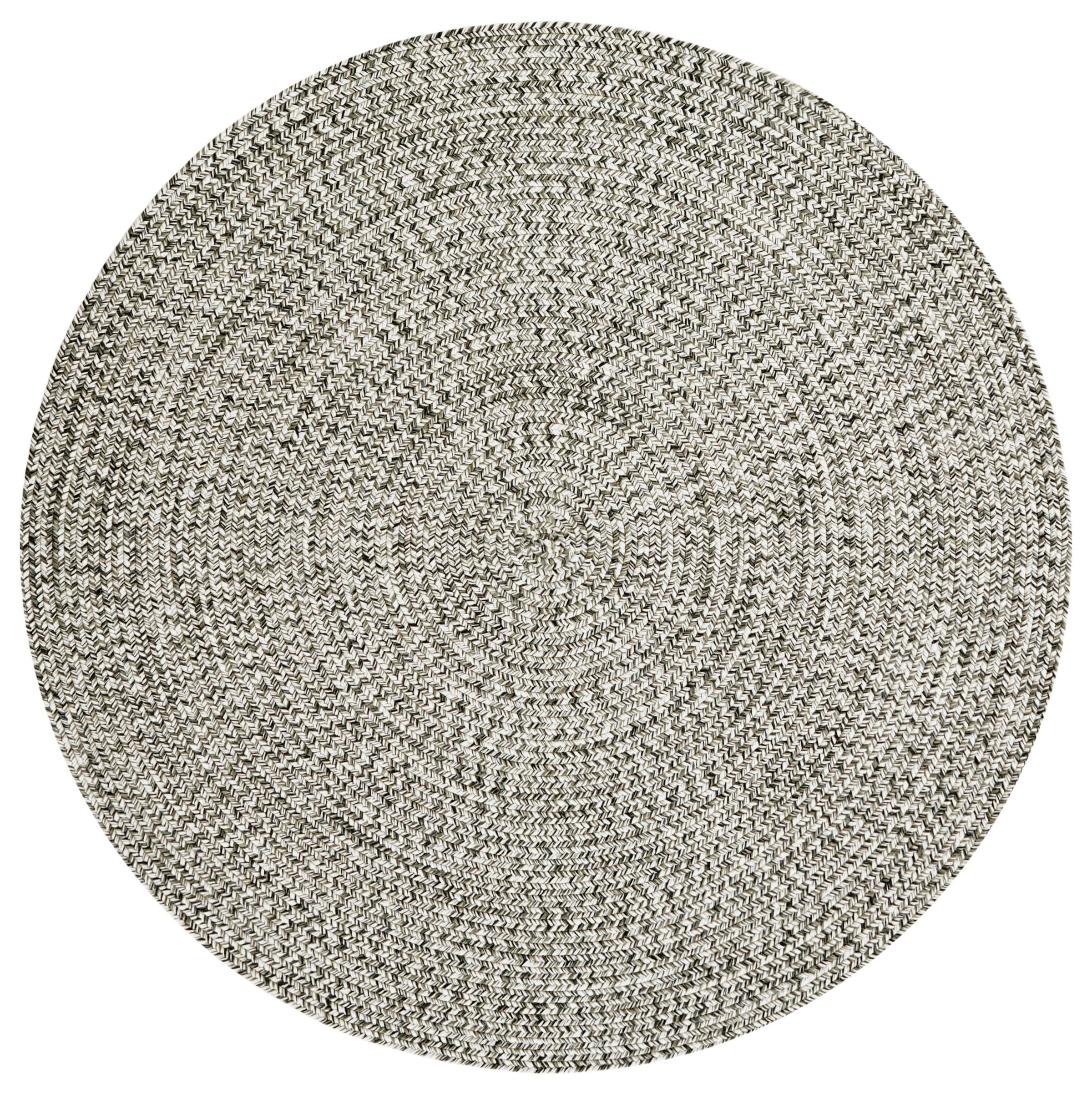 NORTHRUGS Teppich »Trenzado«, rund, 10 mm Höhe, In- & Outdoor, Handmade-Look, Gewebt, Wetterfest, Balkon, Wohnzimmer