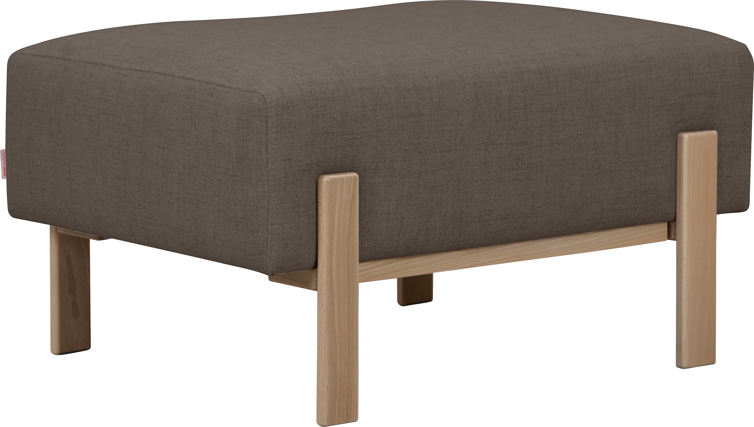 OTTO products Hocker "Hanne", Verschiedene Bezugsqualitäten: Baumwolle, rec günstig online kaufen