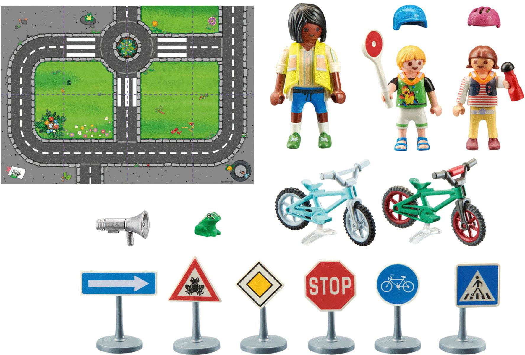 Playmobil® Konstruktions-Spielset »Fahrradparcours (71332), City Life«, (34 St.), Made in Europe