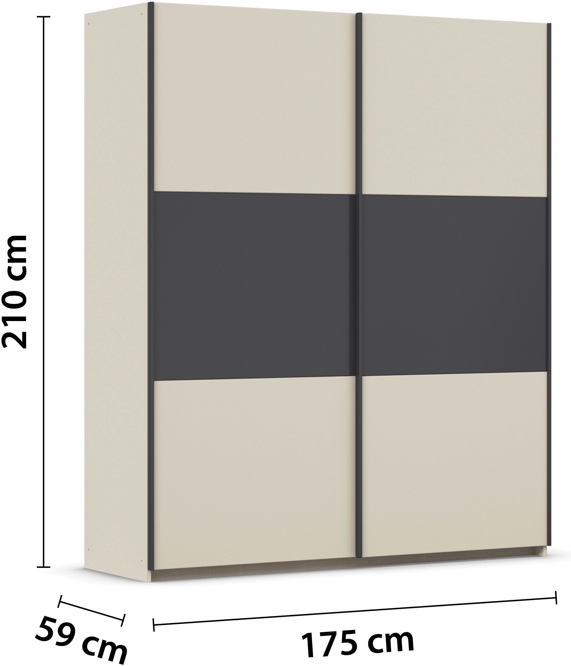 rauch Schwebetürenschrank »Kleiderschrank Schrank Garderobe Garderobenschrank Wäscheschrank NEO«, (in 3 verschiedenen Ausstattungen BASIC/CLASSIC/PREMIUM), mit großzügigem Stauraum und vielfältigen Farbkombinationen
