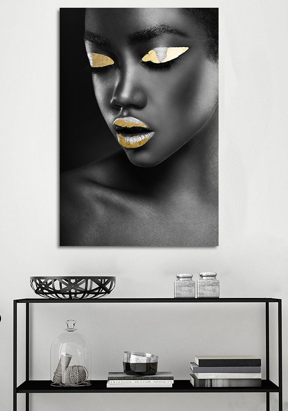 queence Acrylglasbild »Bastet«, Frau-Gemälde-Frau-Bilder von Frauen-Mode-Mo günstig online kaufen