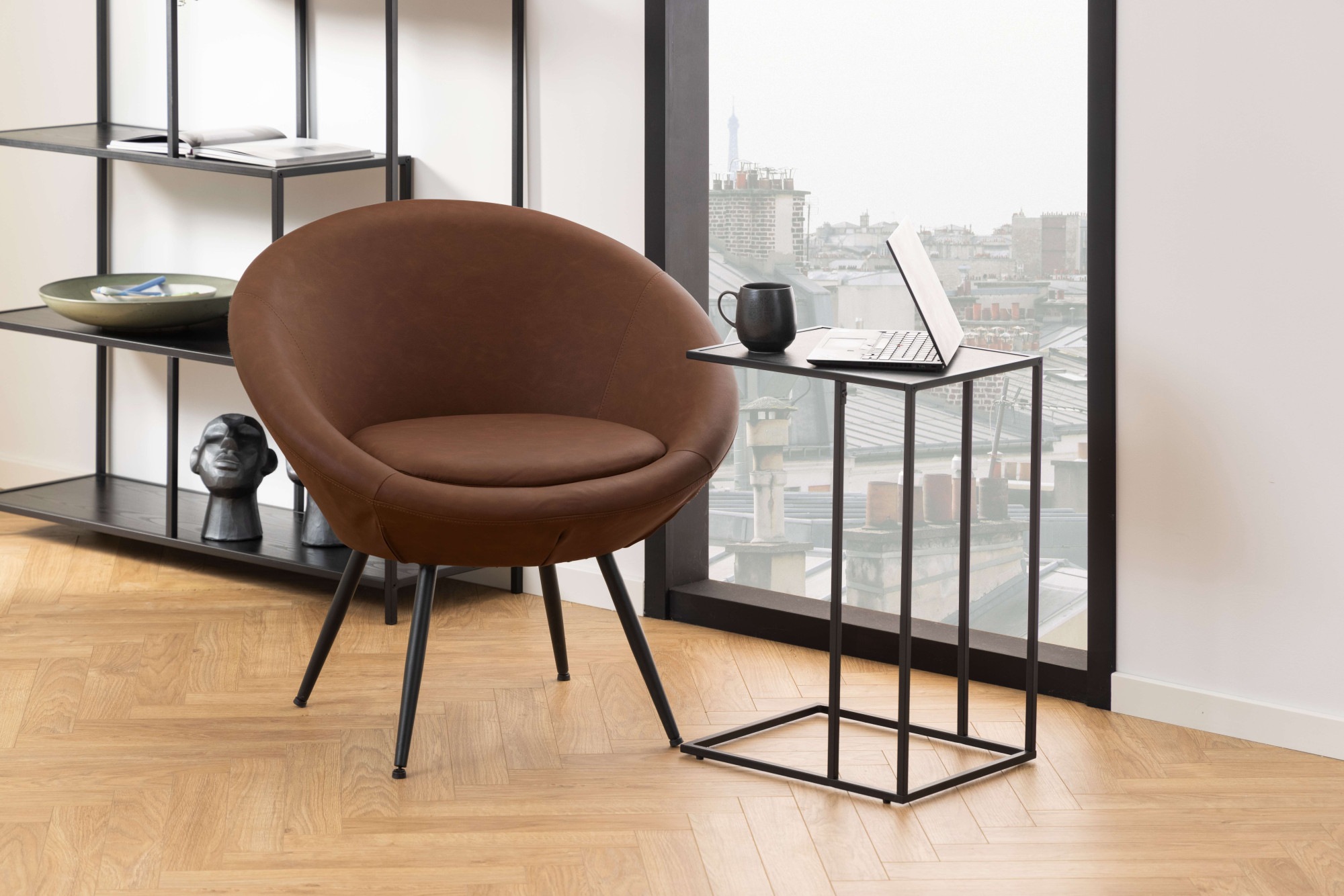 ACTONA GROUP Beistelltisch »Infinity«, Ecktisch, Tischplatte in Marmoroptik günstig online kaufen